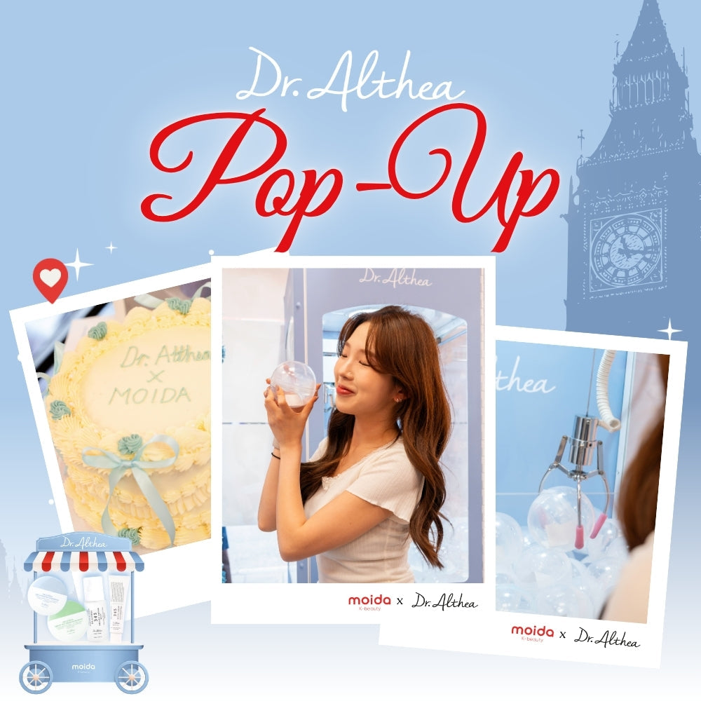 Glowing in Central London🇬🇧: The Dr. Althea💙 x moida K-beauty❤️ Pop-Up! ✨