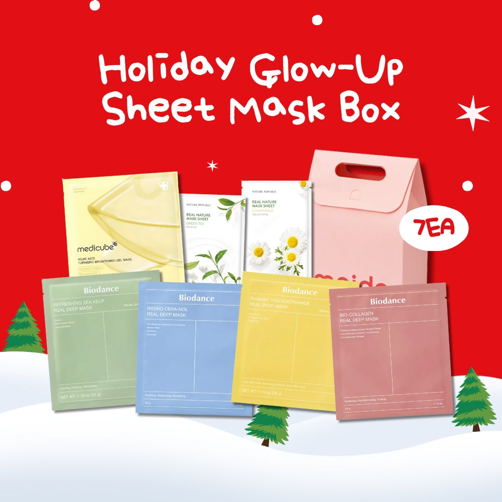 Holiday Glow-Up Sheet Mask Box (7ea)