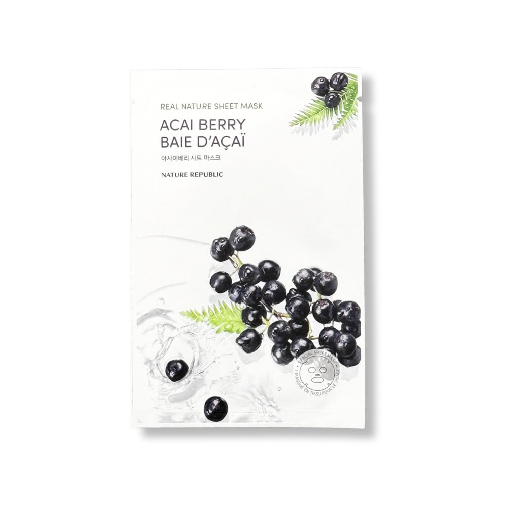 NATURE REPUBLIC Real Nature Acai Berry Mask Sheet (1ea)