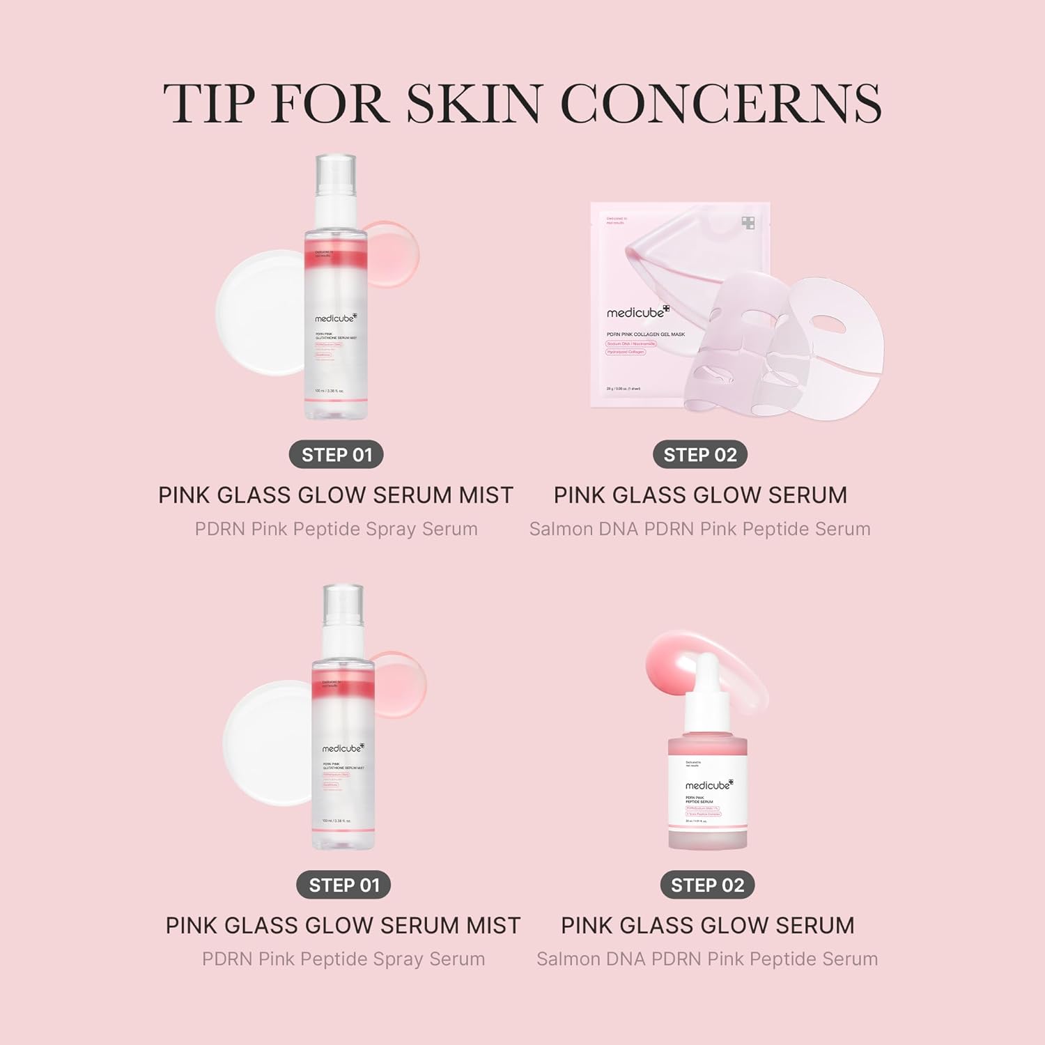 MEDICUBE PDRN Pink Glutathione Serum Mist 100ml