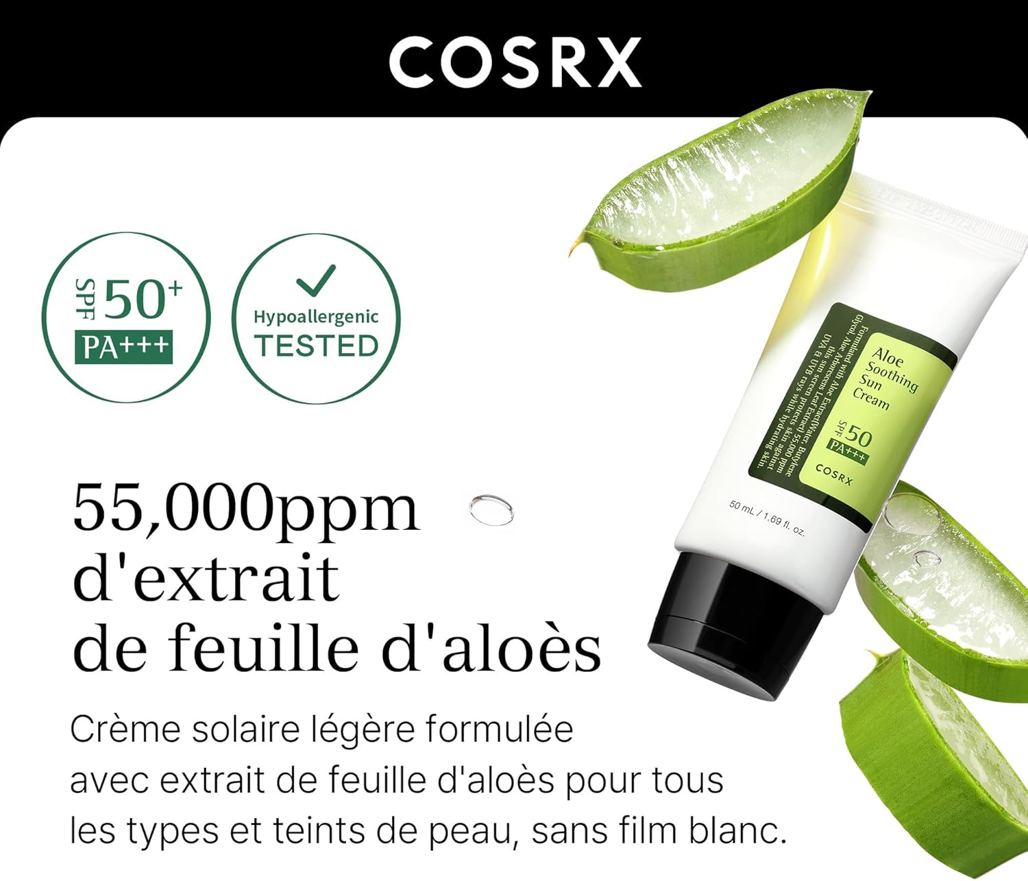 COSRX Aloe Soothing Sun Cream SPF 50 50ml