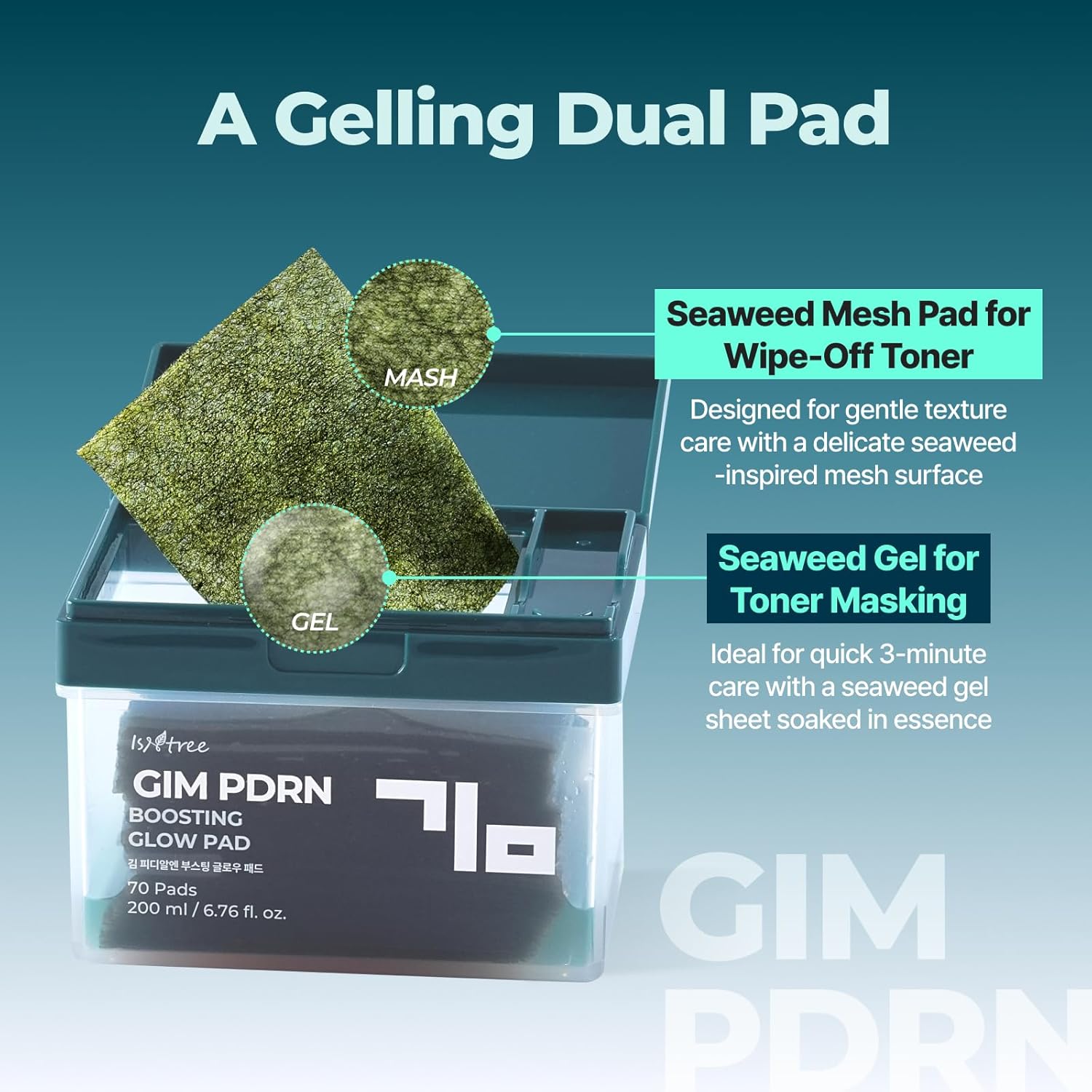 ISNTREE GIM PDRN Boosting Glow Pad (70pads)