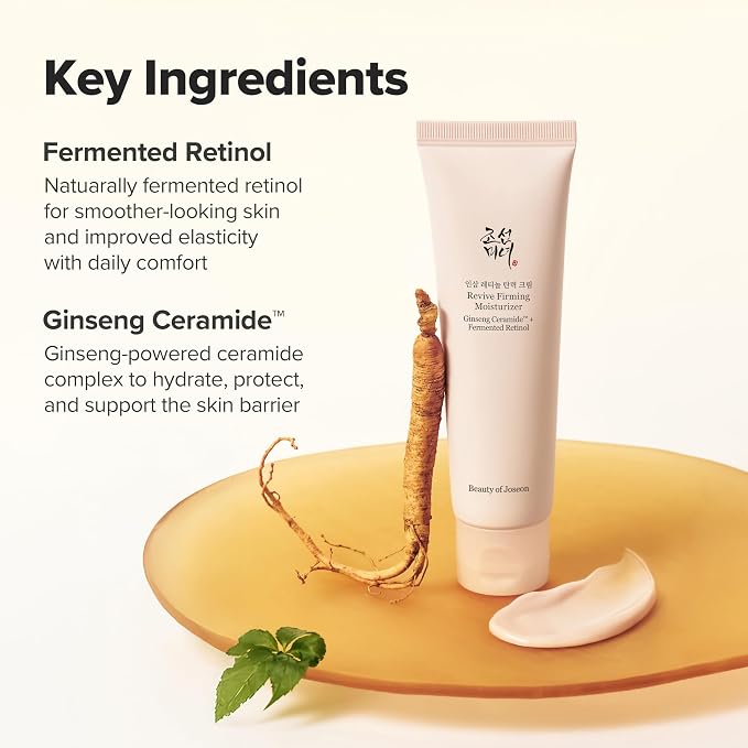 BEAUTY OF JOSEON Revive Firming Moisturizer 60ml (Ginseng Ceramide+Fermented Rentinol)