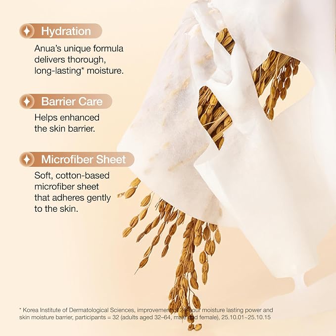 ANUA Rice 70 Intensive Moisturizing Milk Mask (1ea)