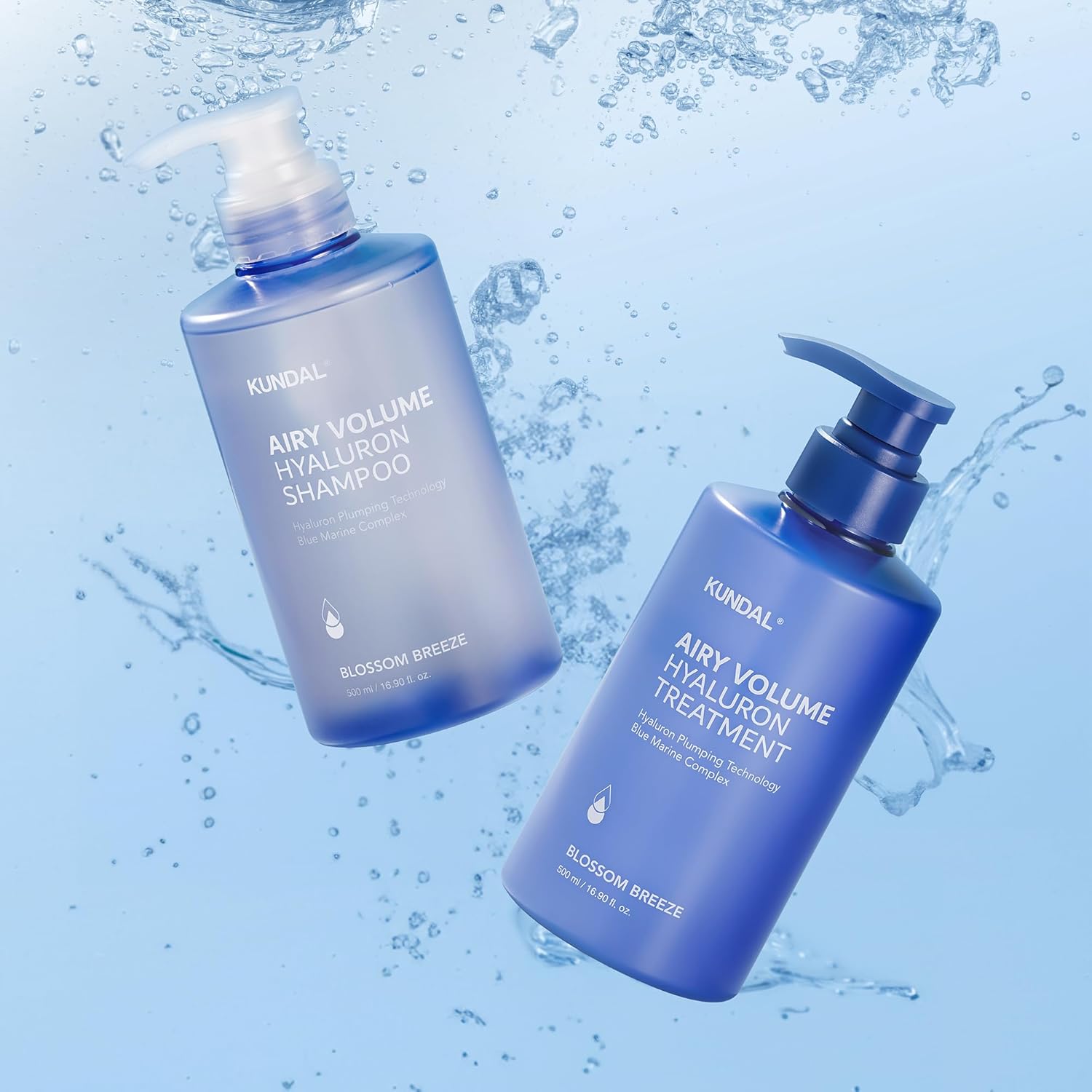 KUNDAL Airy Volume Hyaluron Edition Blossom Breeze (Shampoo 300ml + Treatment 300ml)