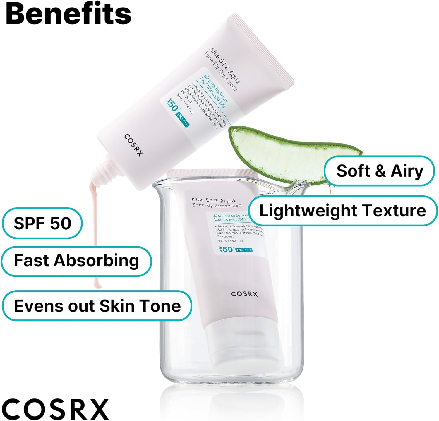 COSRX Aloe 54.2 Aqua Tone-up Sunscreen 50ml