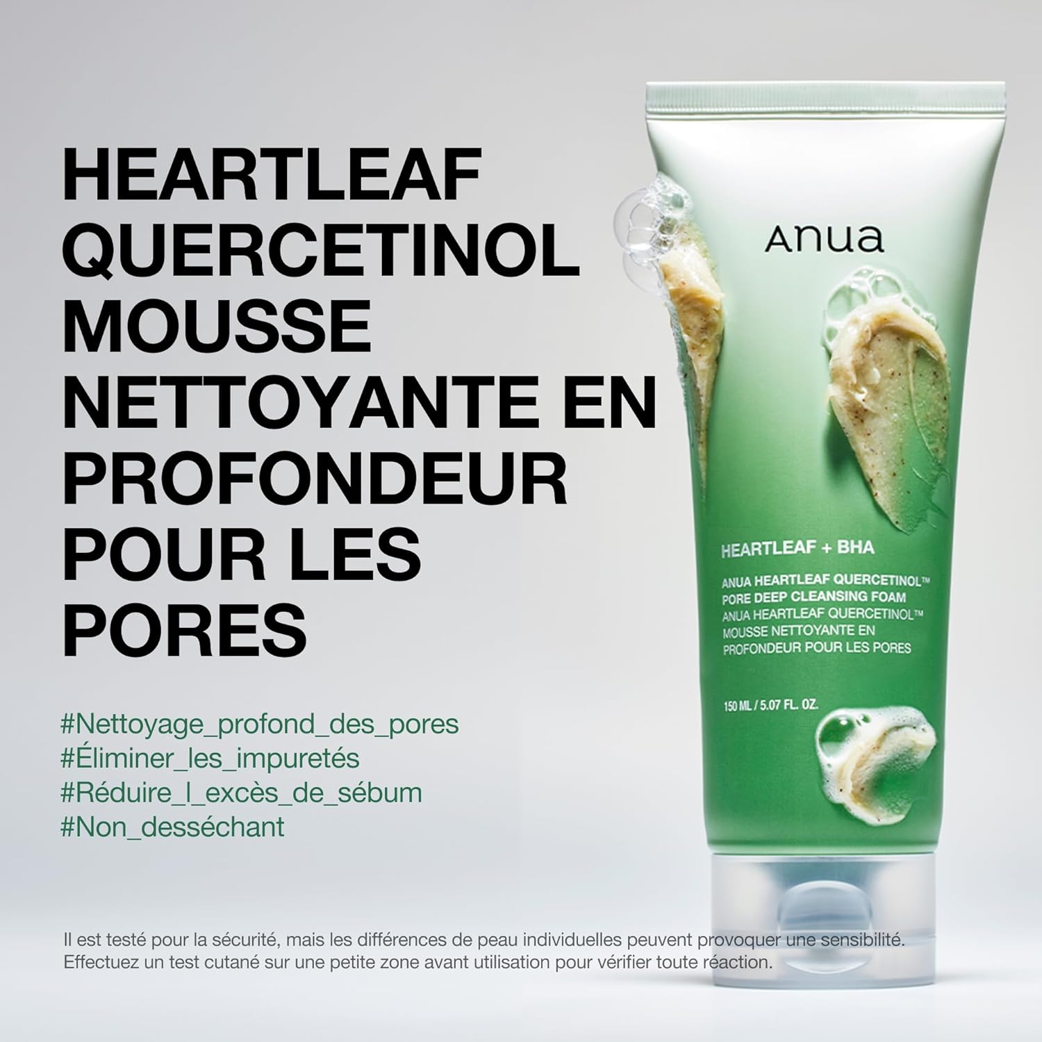ANUA Heartleaf Quercetinol Pore Deep Cleansing Foam 150ml