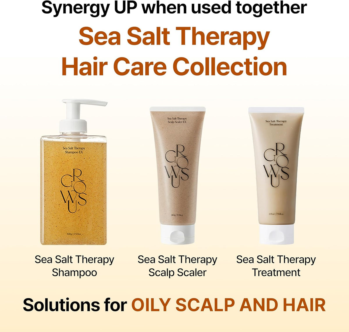 GROWUS Sea Salt Therapy Shampoo 500g