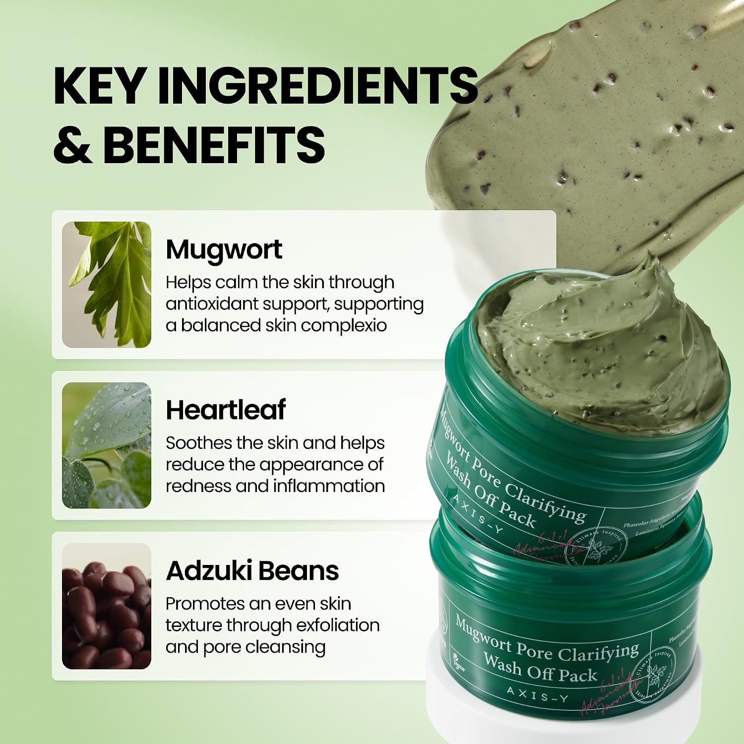 AXIS-Y Mugwort Pore Clarifying Wash Off Pack 100ml