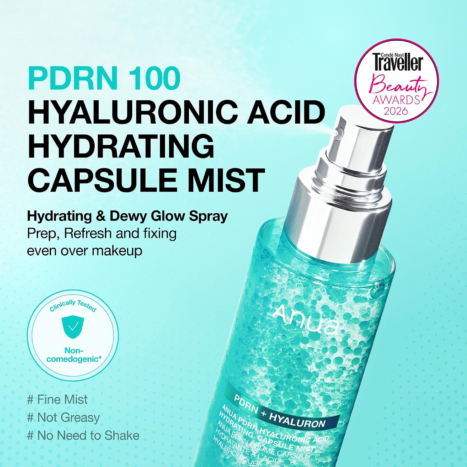 ANUA PDRN Hyaluronic Acid Hydrating Capsule Mist 100ml