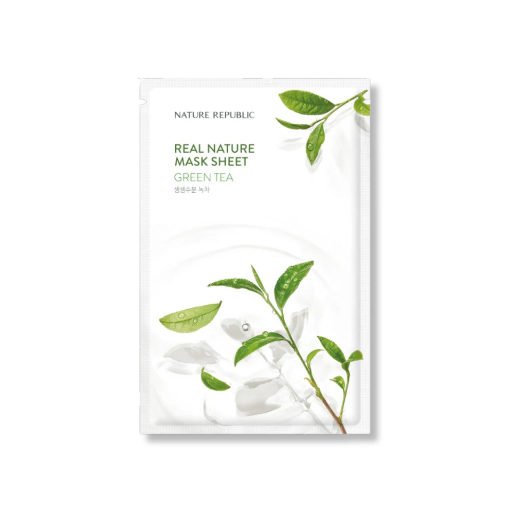 NATURE REPUBLIC Real Nature Green Tea Mask Sheet 1ea