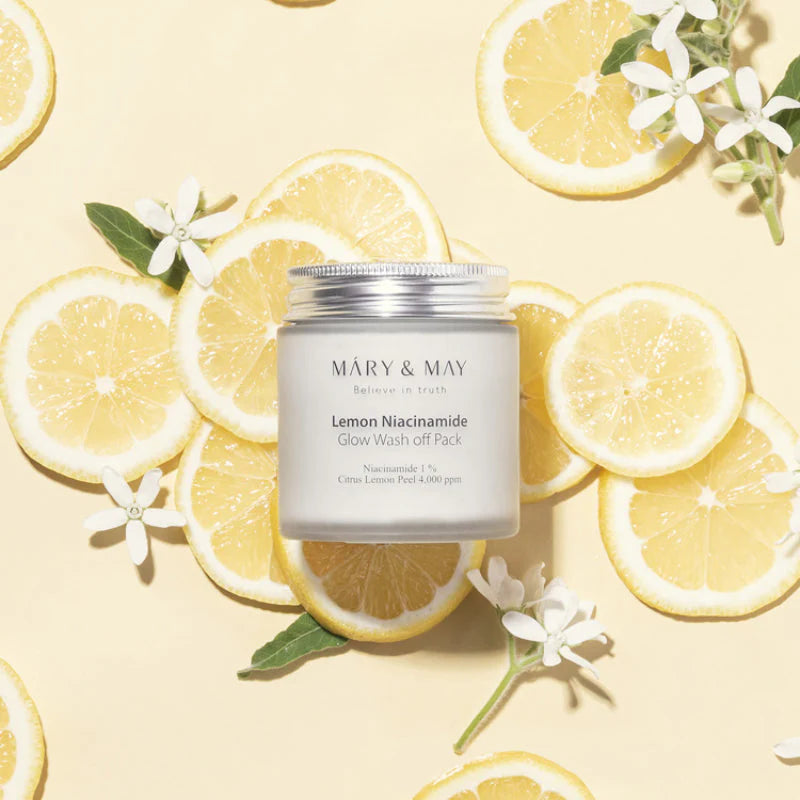 MARY & MAY Lemon Niacinamide Glow Wash off Pack 125g