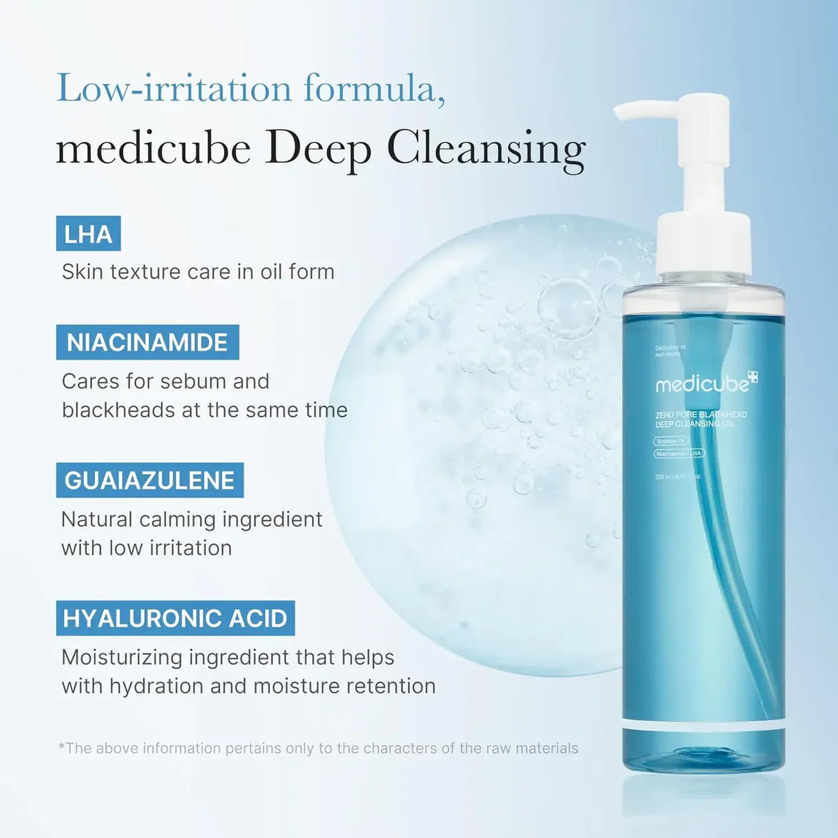 MEDICUBE Pore Blackhead Deep Cleansing Oil 205ml