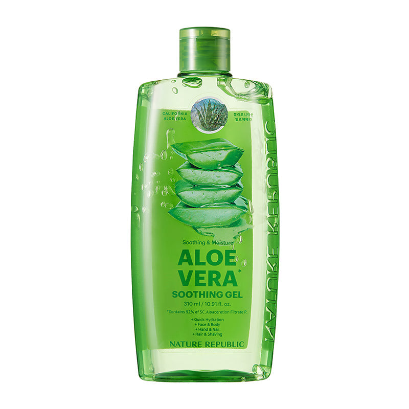 NATURE REPUBLIC Soothing & Moisture Aloe Vera 92% Soothing Gel 310ml –  Moida K-Beauty