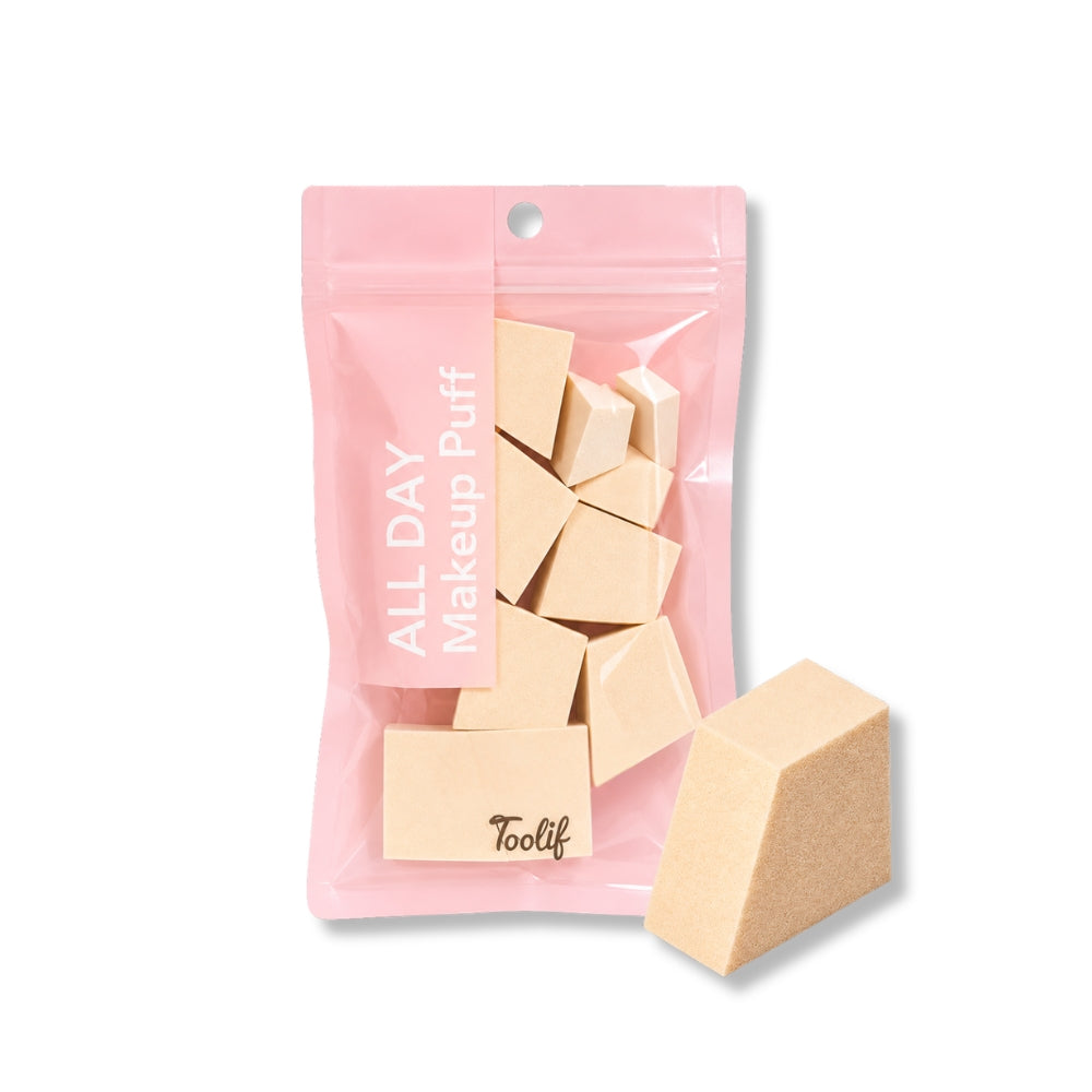 TOOLIF All Day Full Cover Wedge Puff 10P