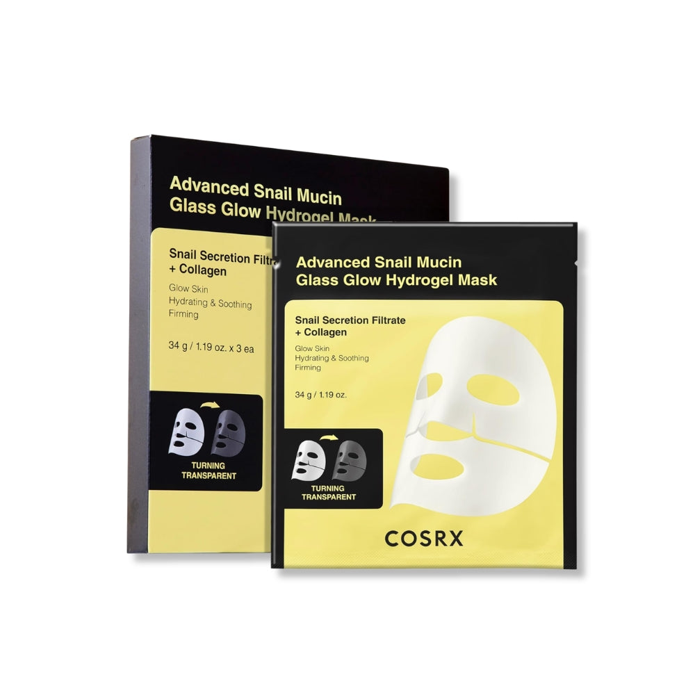 COSRX Advanced Snail Mucin Glass Glow Hydrogel Mask (3ea)