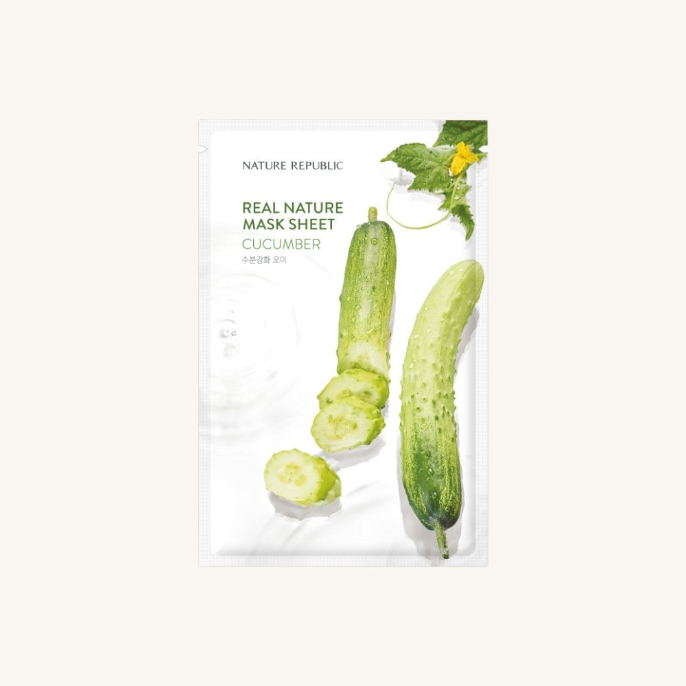 NATURE REPUBLIC Real Nature Cucumber Mask Sheet 1ea