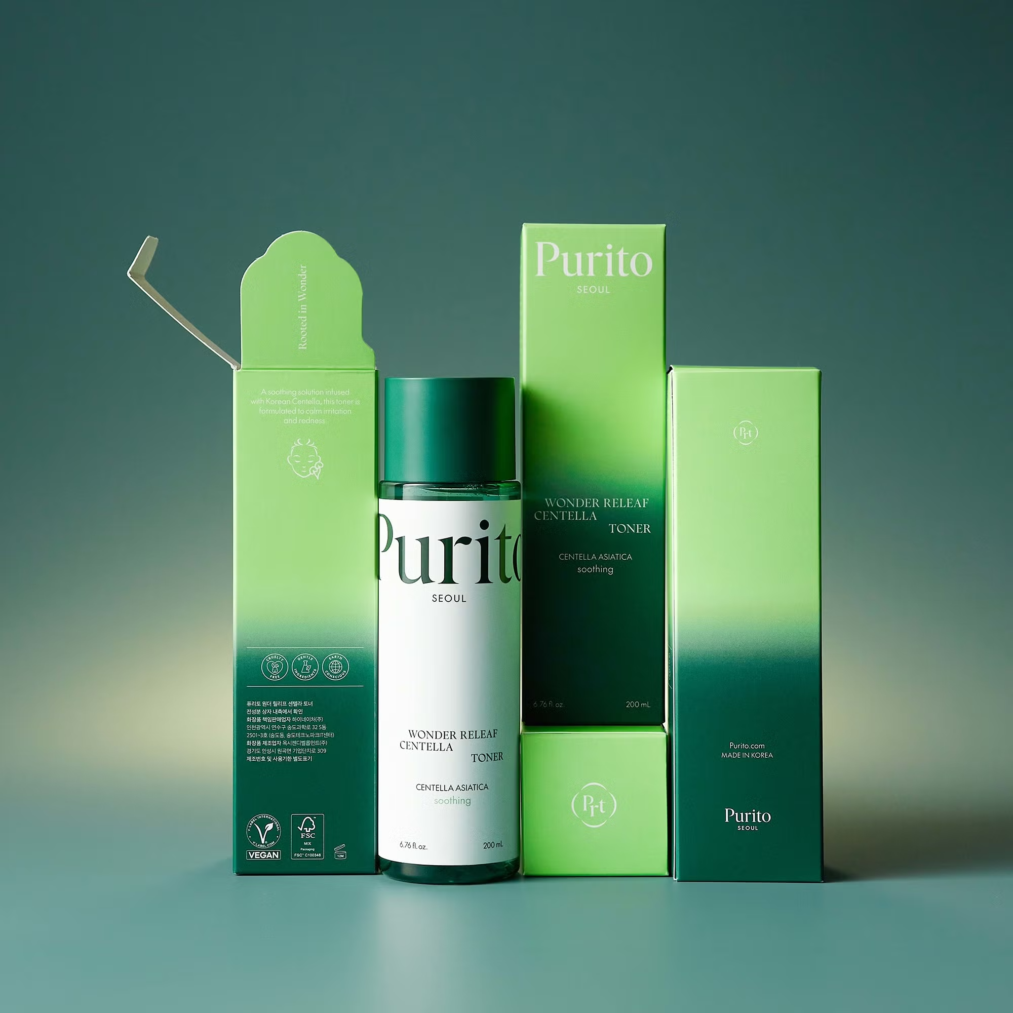 PURITO SEOUL Wonder Releaf Centella Toner 200ml