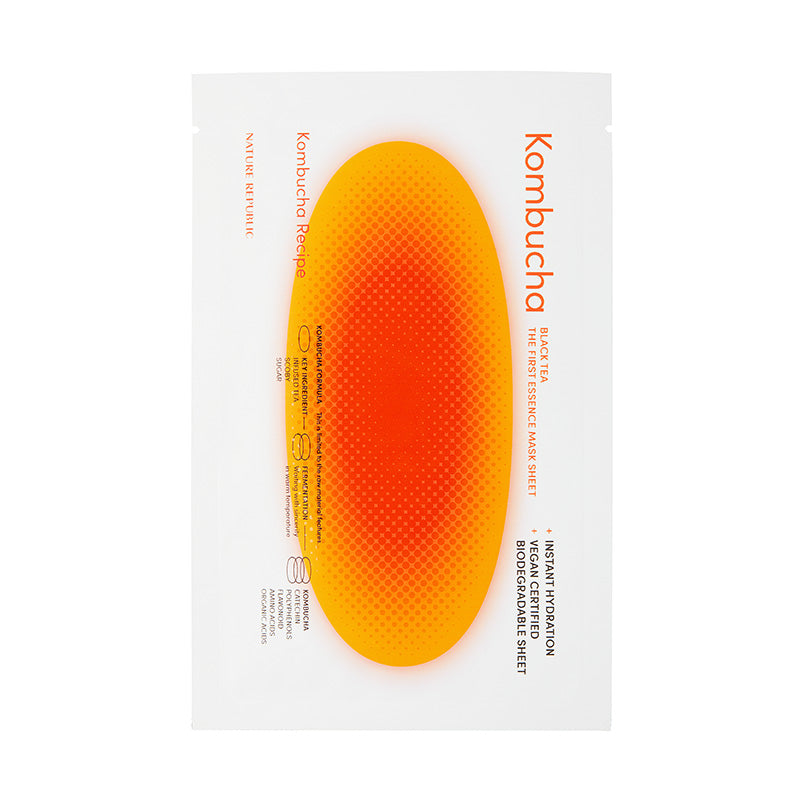 NATURE REPUBLIC Kombucha Black Tea The First Essence Mask Sheet 1ea