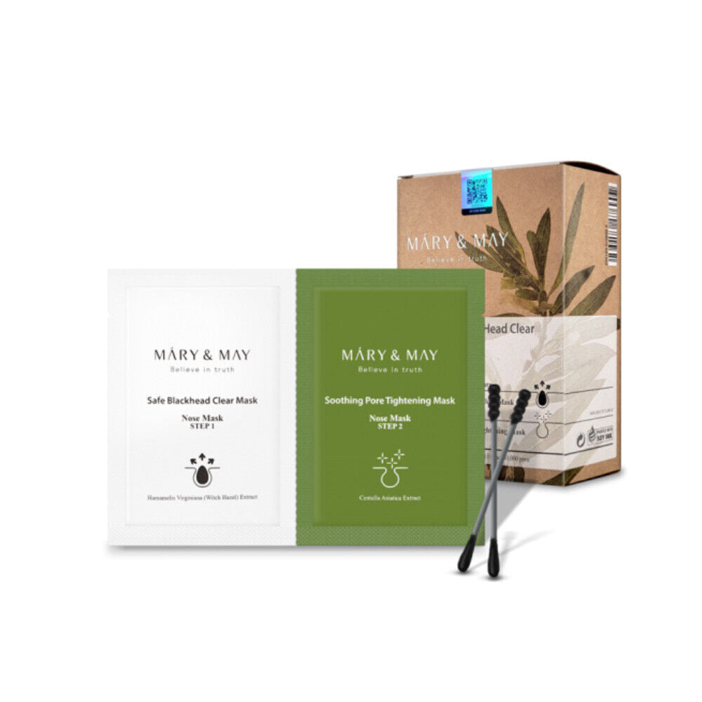 MARY & MAY Daily Safe Black Head Clear Nose Mask (10ea)