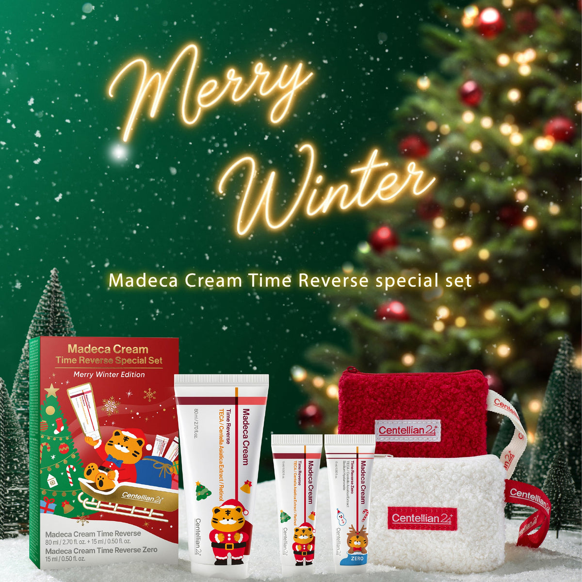 CENTELLIAN24 Madeca Cream Time Reverse Set (Merry Winter Edition)