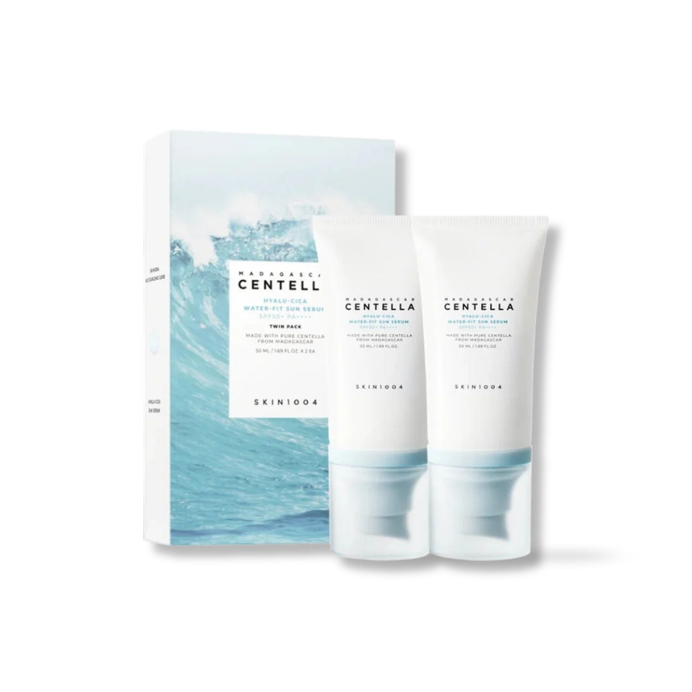 SKIN1004 Madagascar Centella Hyalu-Cica Water-Fit Sun Serum 50ml twin pack