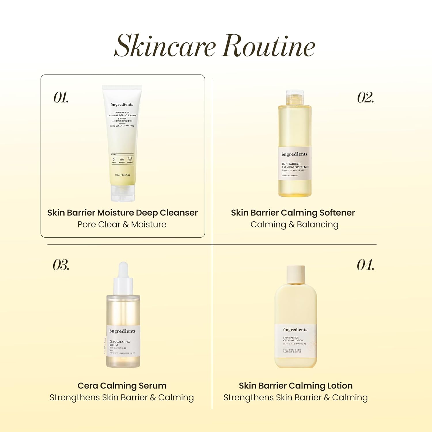 ONGREDIENTS Skin Barrier Moisture Deep Cleanser 120ml