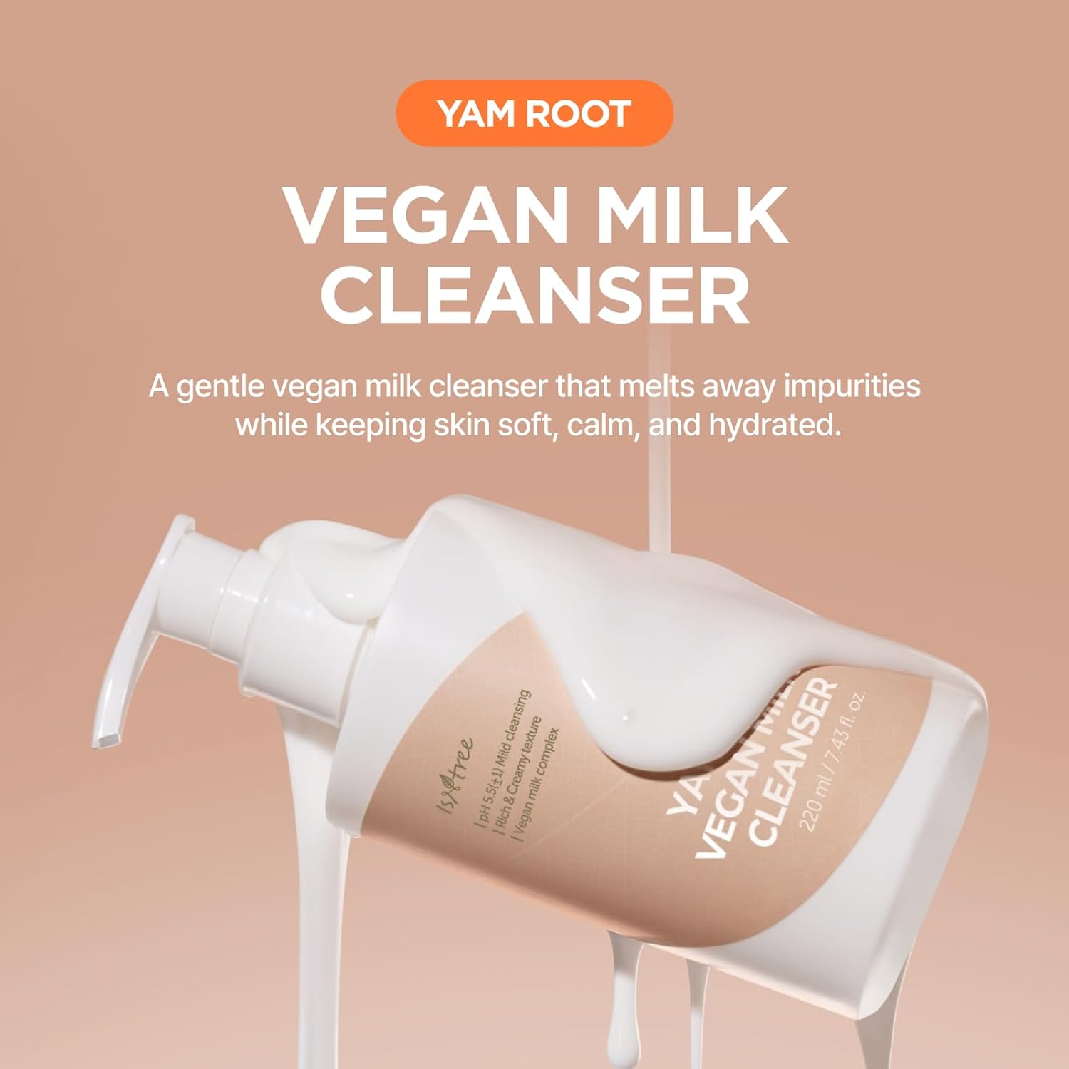 ISNTREE Yam Root Vegan Milk Cleanser 220ml