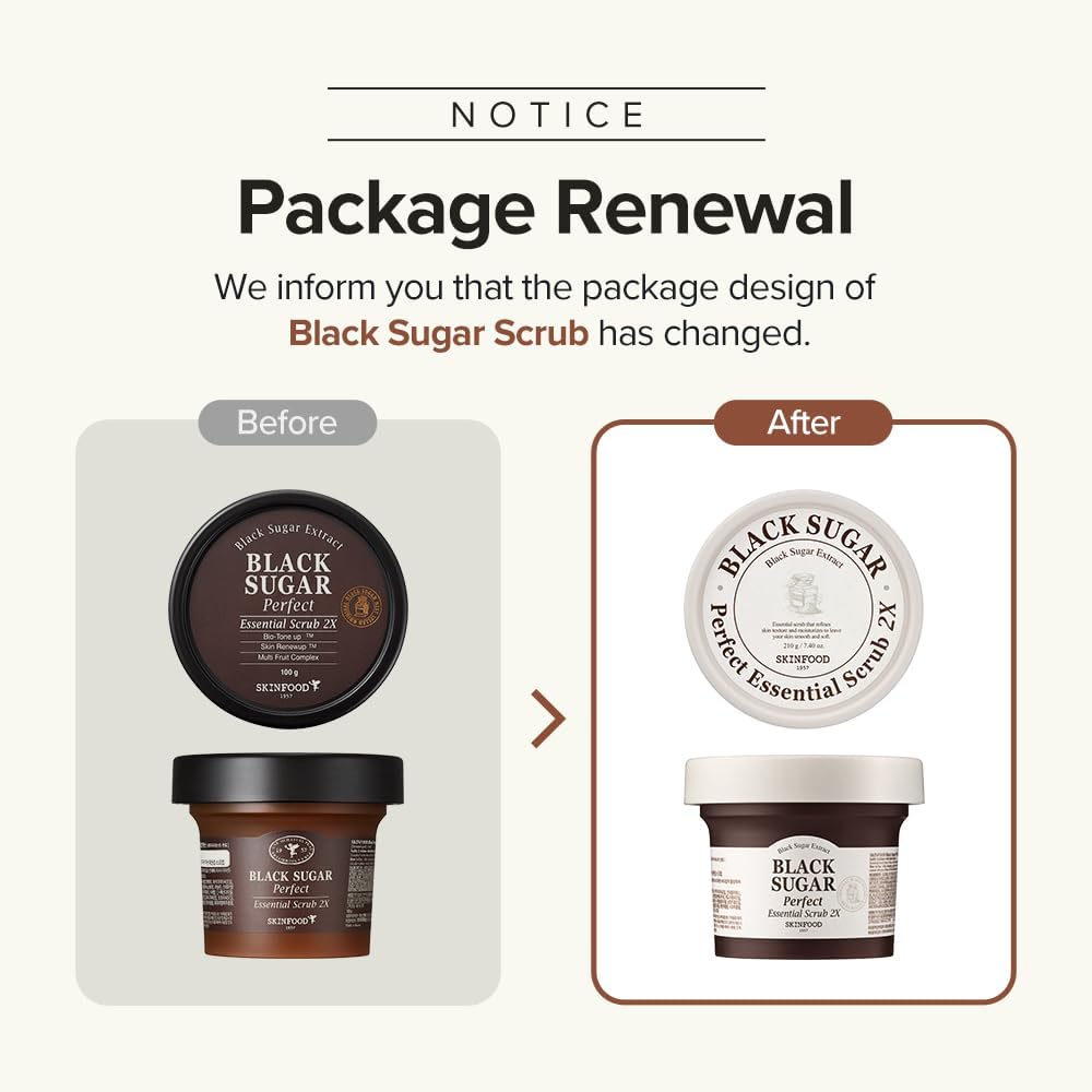 SKINFOOD Black Sugar Perfect Essential Scrub 2X 210g