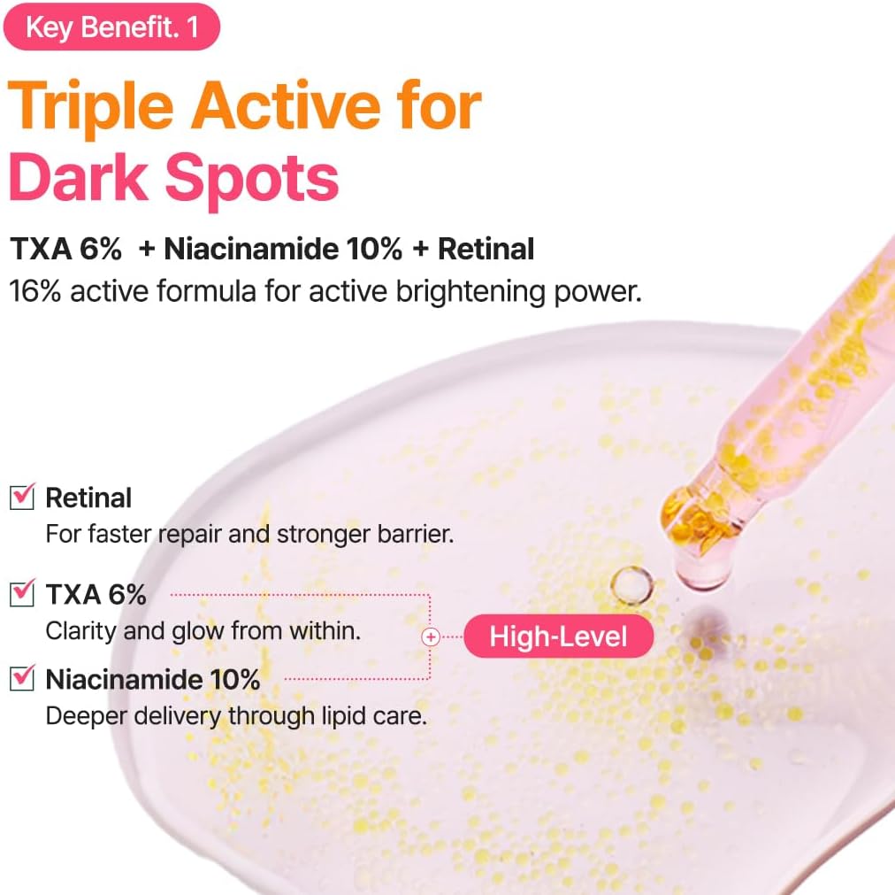 PURITO SEOUL TXA 6 Niacinamide 10 Retinal Serum 30ml