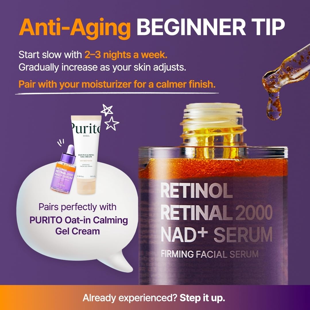 PURITO SEOUL Retinol Retinal 2000 NAD+ Serum 30ml