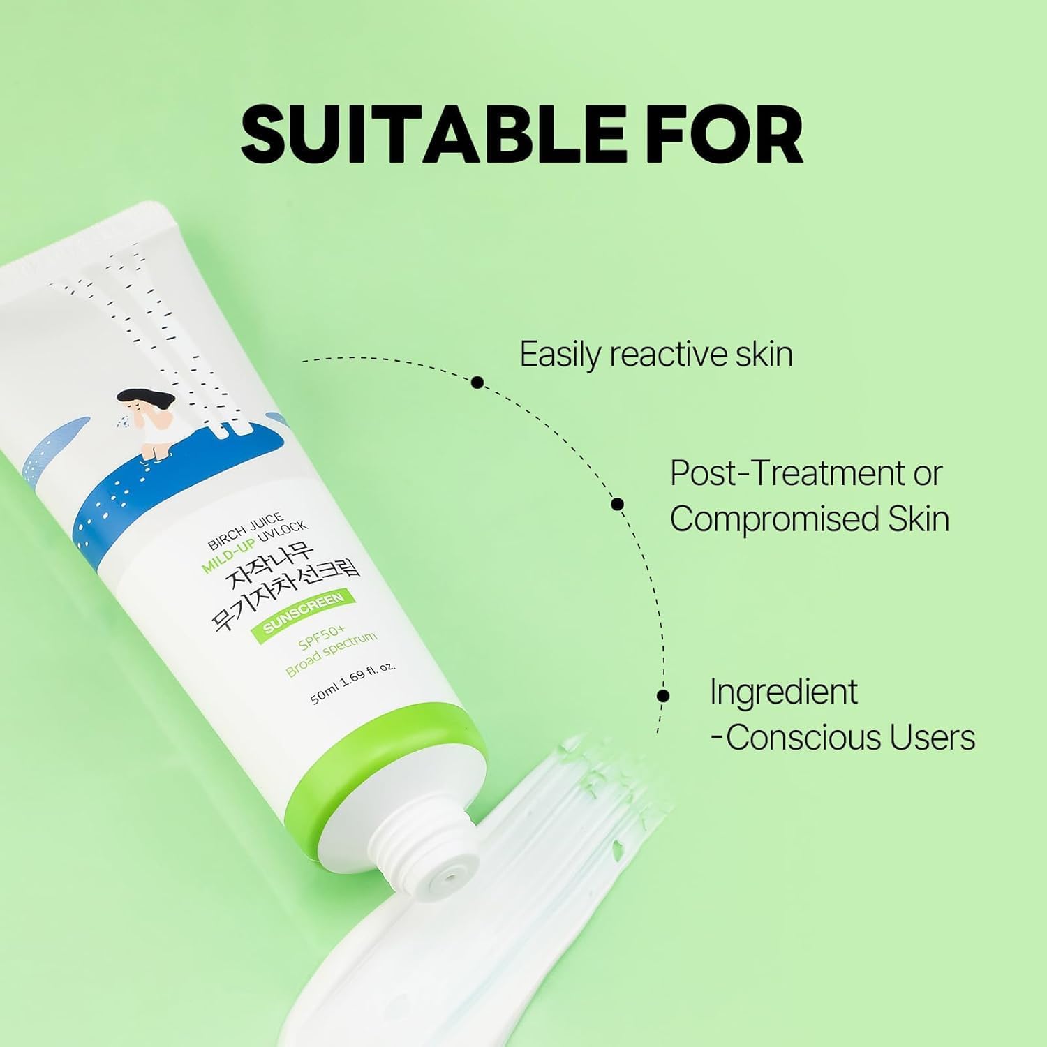 ROUND LAB Moisture Mild-Up Sunscreen 50ml