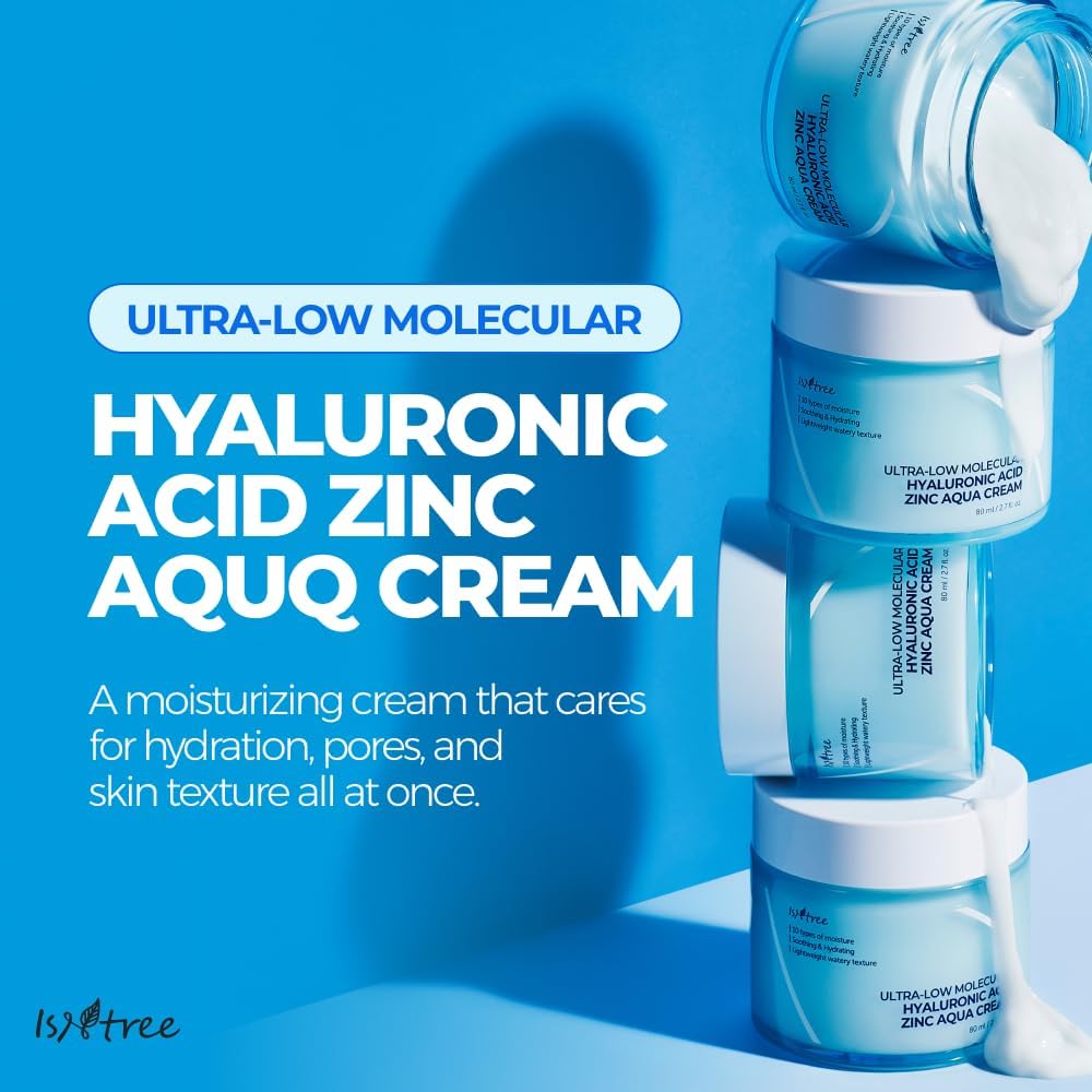 ISNTREE Ultra-Low Molecular Hyaluronic Acid Zinc Aqua Cream 80ml