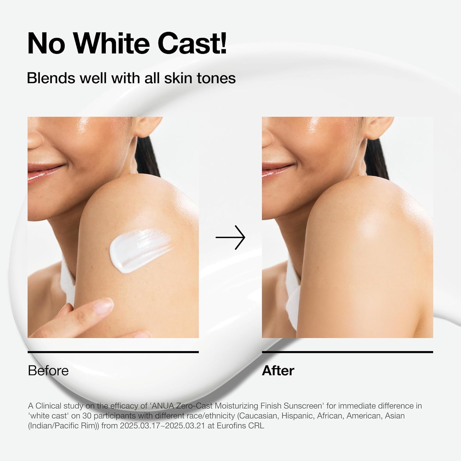 ANUA Zero-Cast Moisturising Suncream SPF 50 50ml