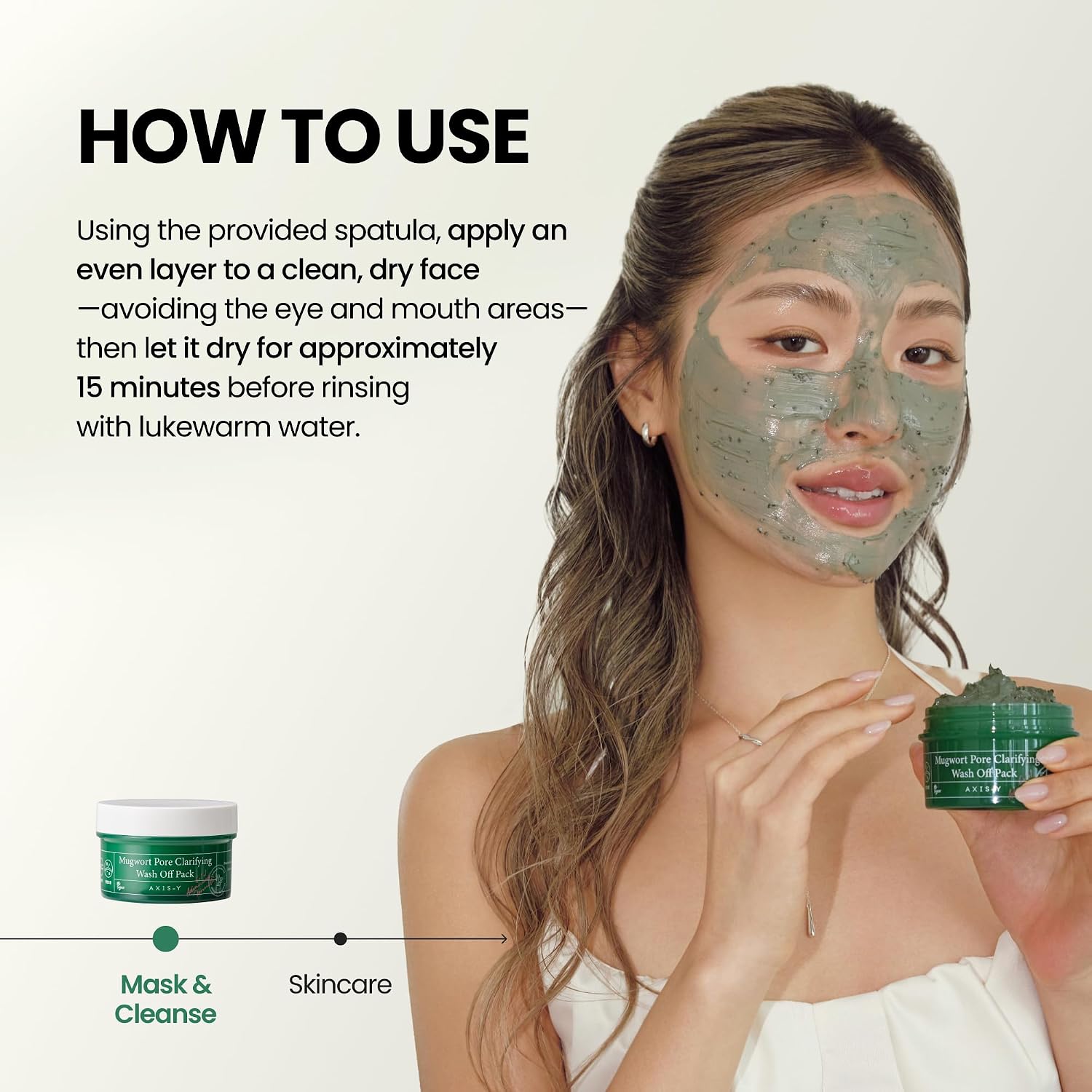 AXIS-Y Mugwort Pore Clarifying Wash Off Pack 100ml