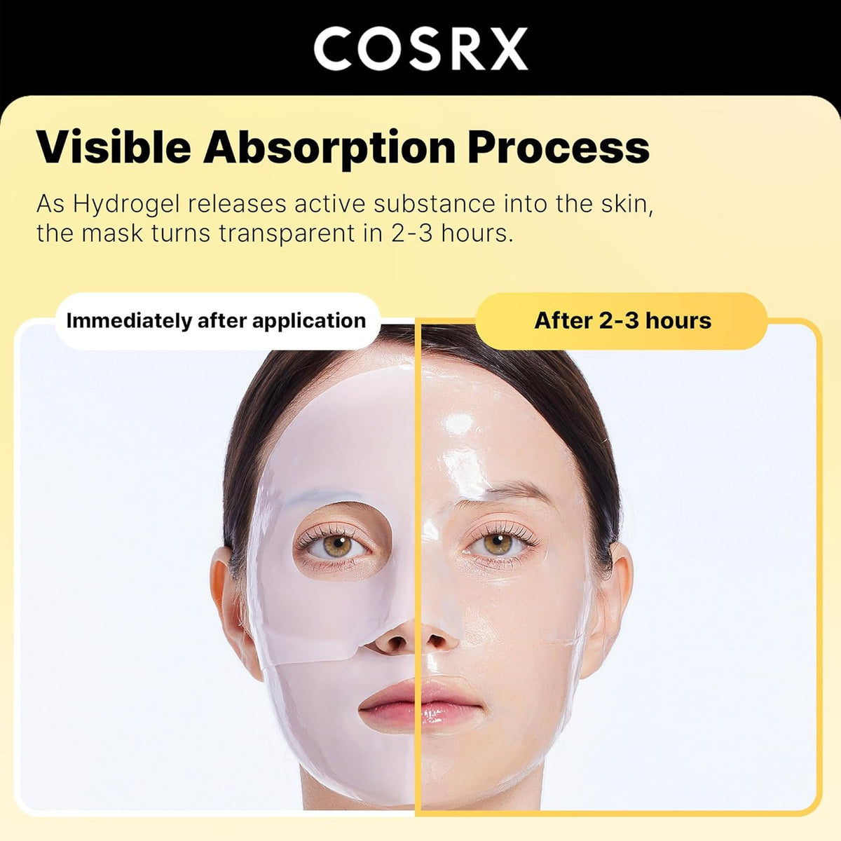 COSRX Advanced Snail Mucin Glass Glow Hydrogel Mask (3ea)