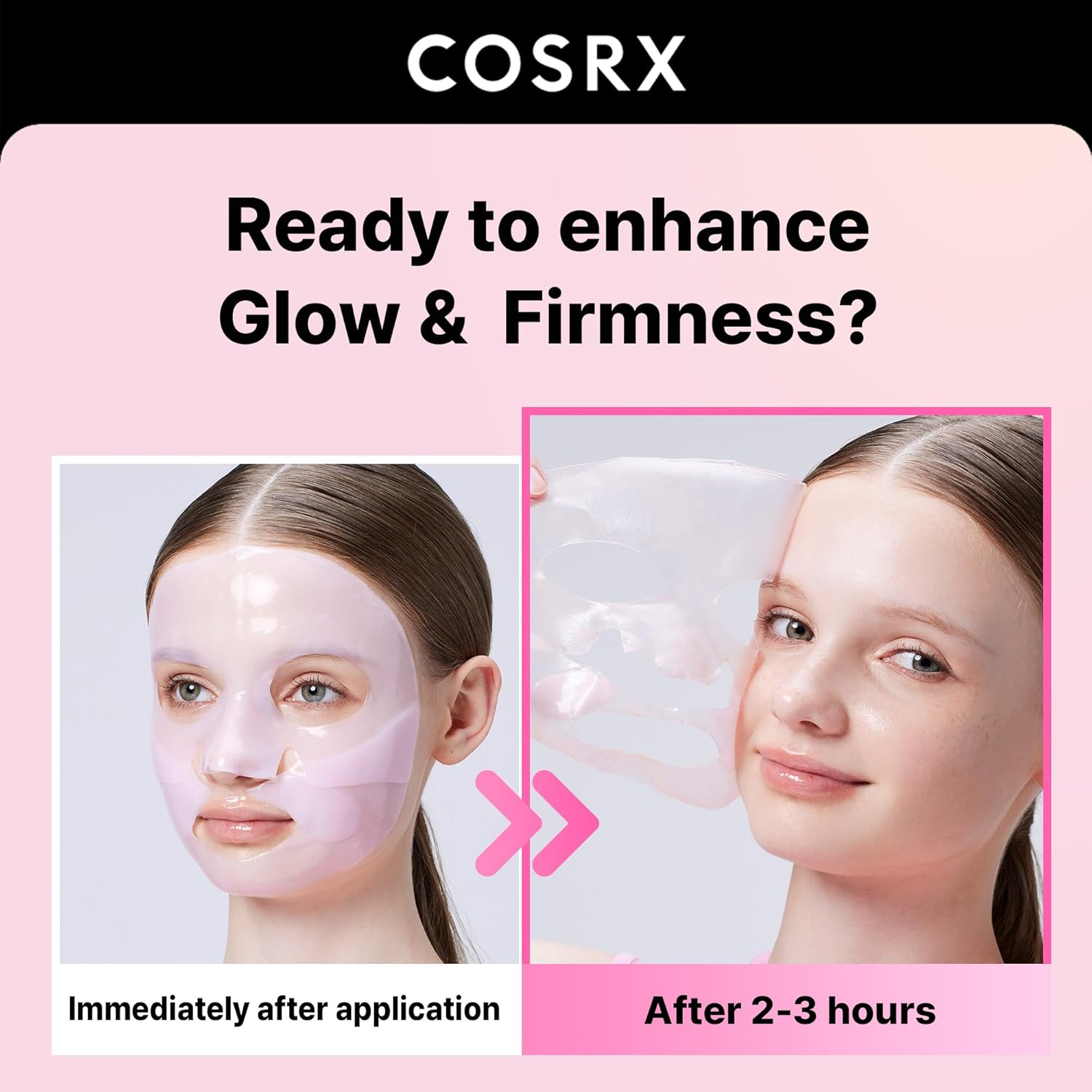 COSRX Peptide Collagen Glow Hydrogel Mask (3ea)