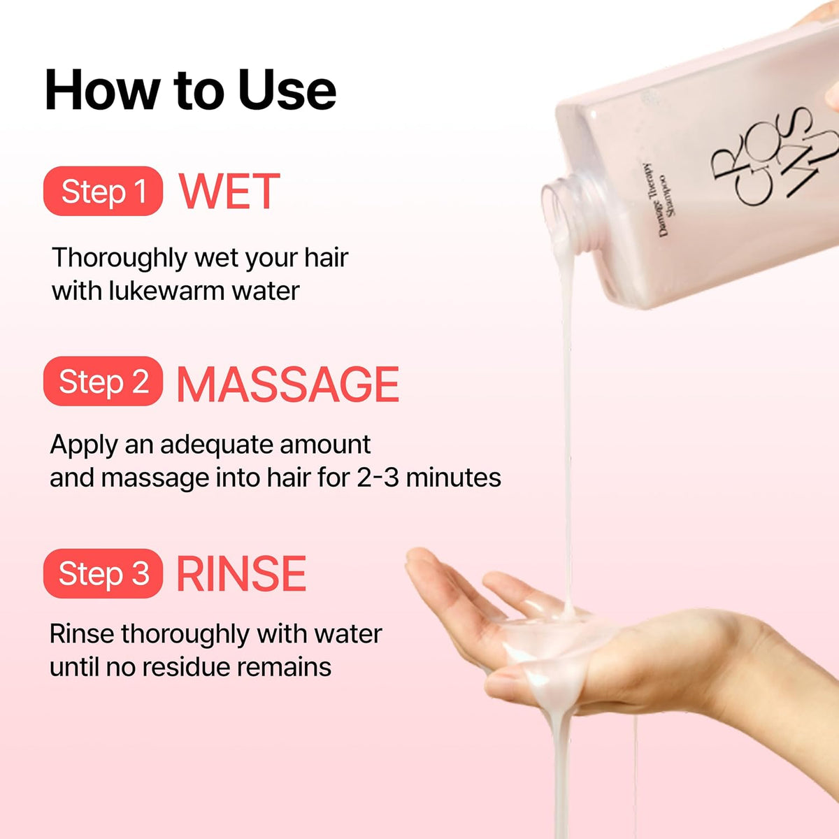 GROWUS Damage Therapy Shampoo EX 500ml