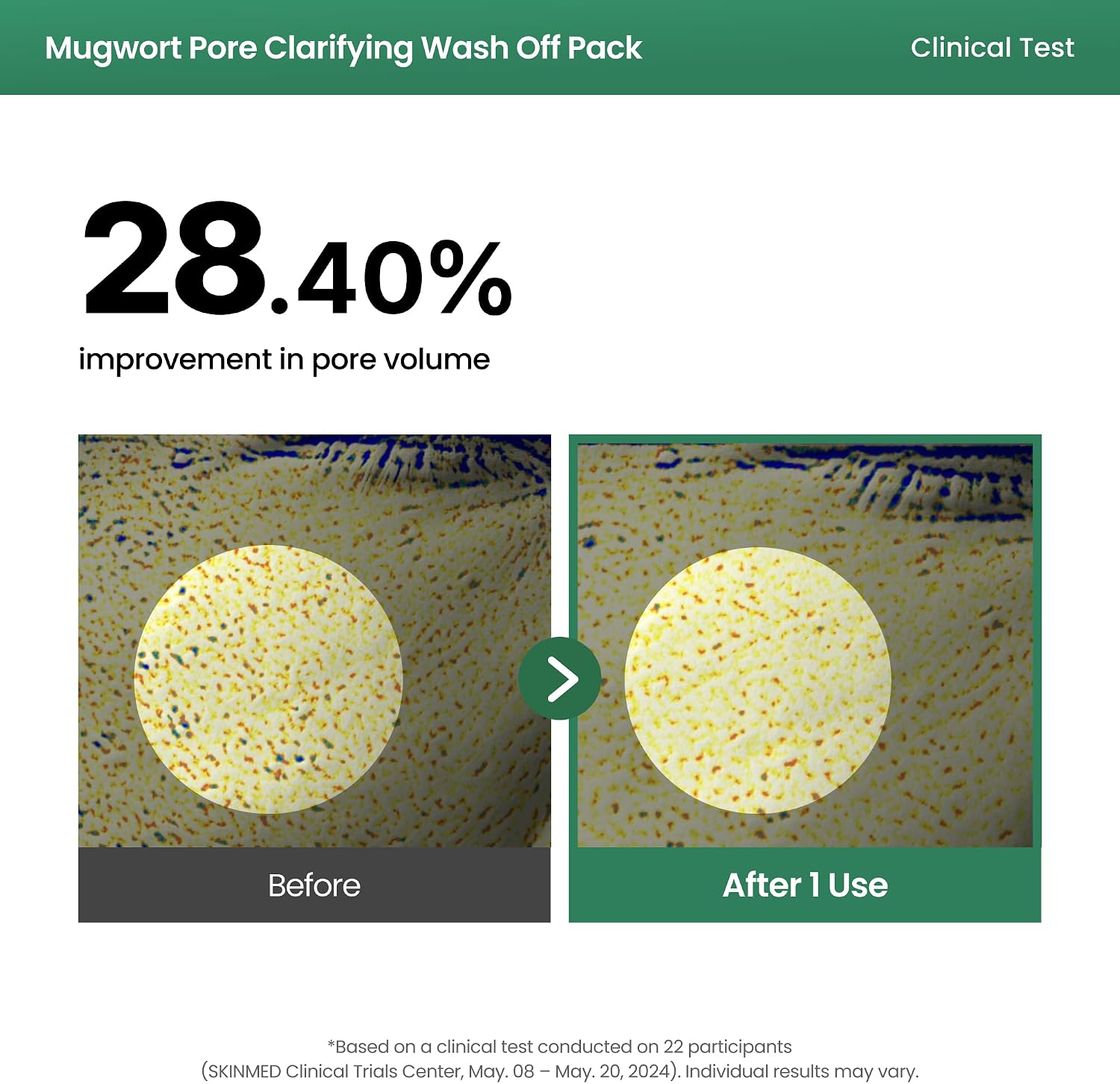 AXIS-Y Mugwort Pore Clarifying Wash Off Pack 100ml