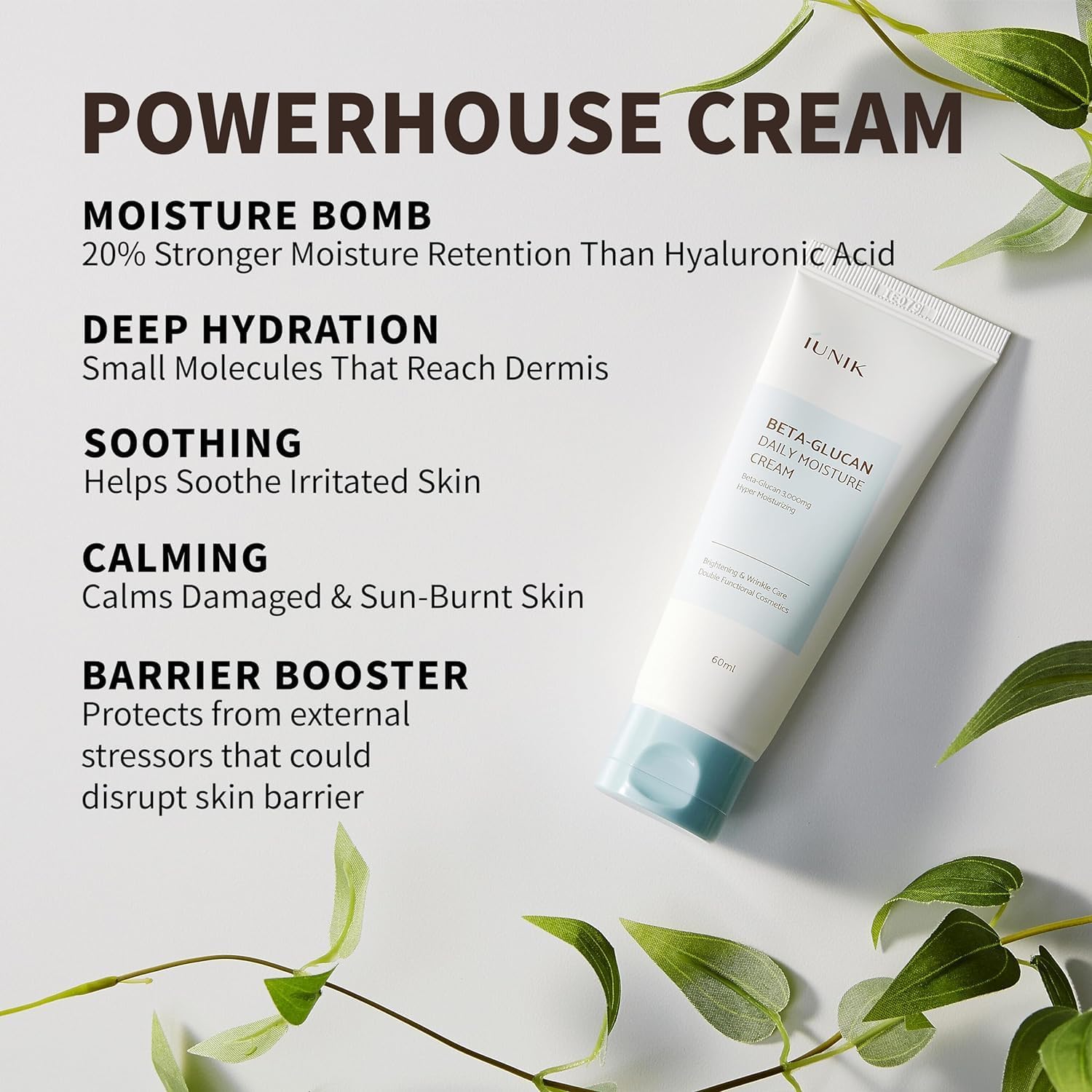IUNIK Beta Glucan Daily Moisture Cream 60ml