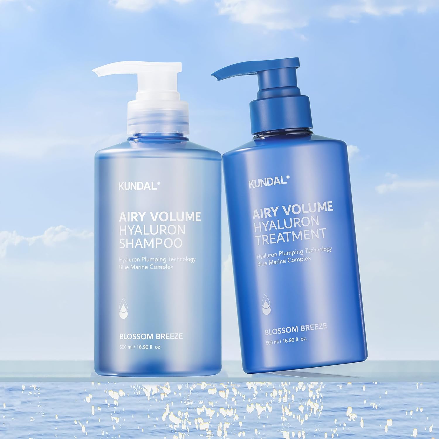 KUNDAL Airy Volume Hyaluron Edition Blossom Breeze (Shampoo 300ml + Treatment 300ml)