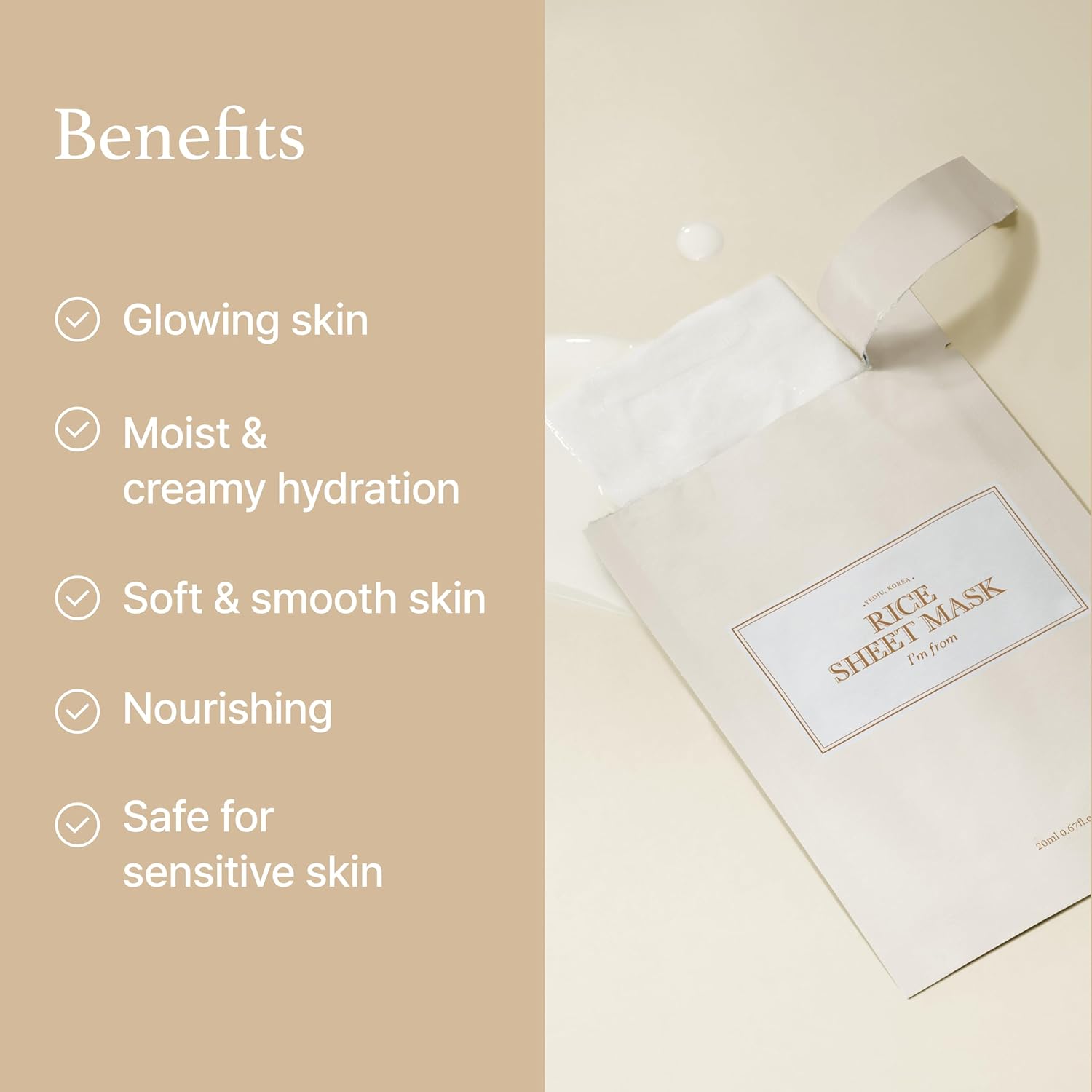 IM FROM Rice Sheet Mask (1ea)