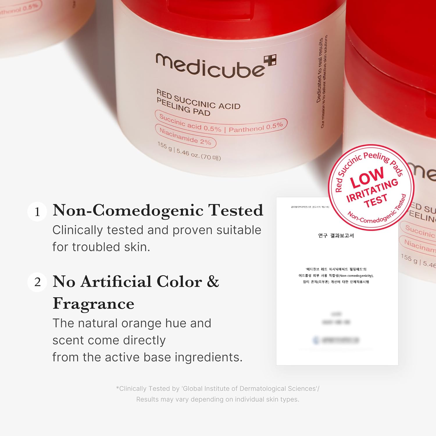 MEDICUBE Red Succinic Acid Peeling Pad (70pads)