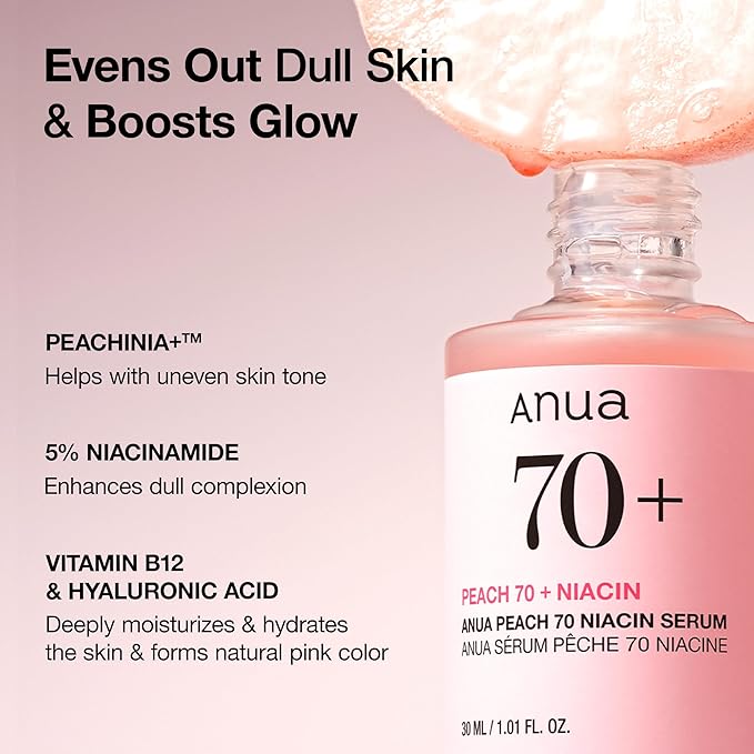 ANUA Peach 70 Niacinamide Serum 30ml