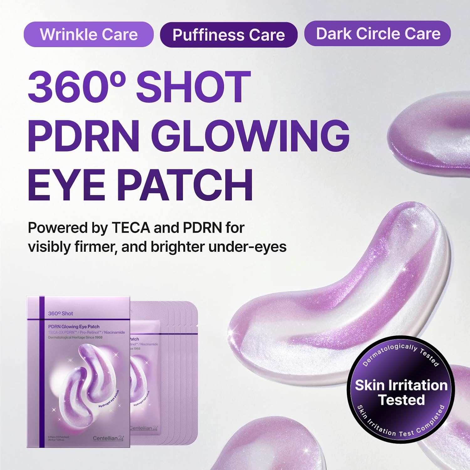 CENTELLIAN24 360º Shot PDRN Glowing Eye Patch (6 Pairs)
