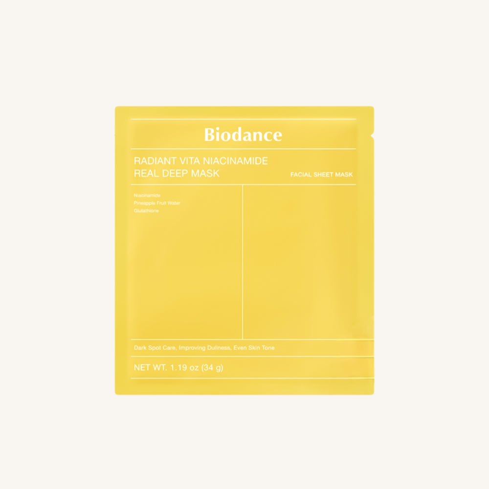 BIODANCE Radiant Vita Niacinamide Real Deep Mask (1ea)