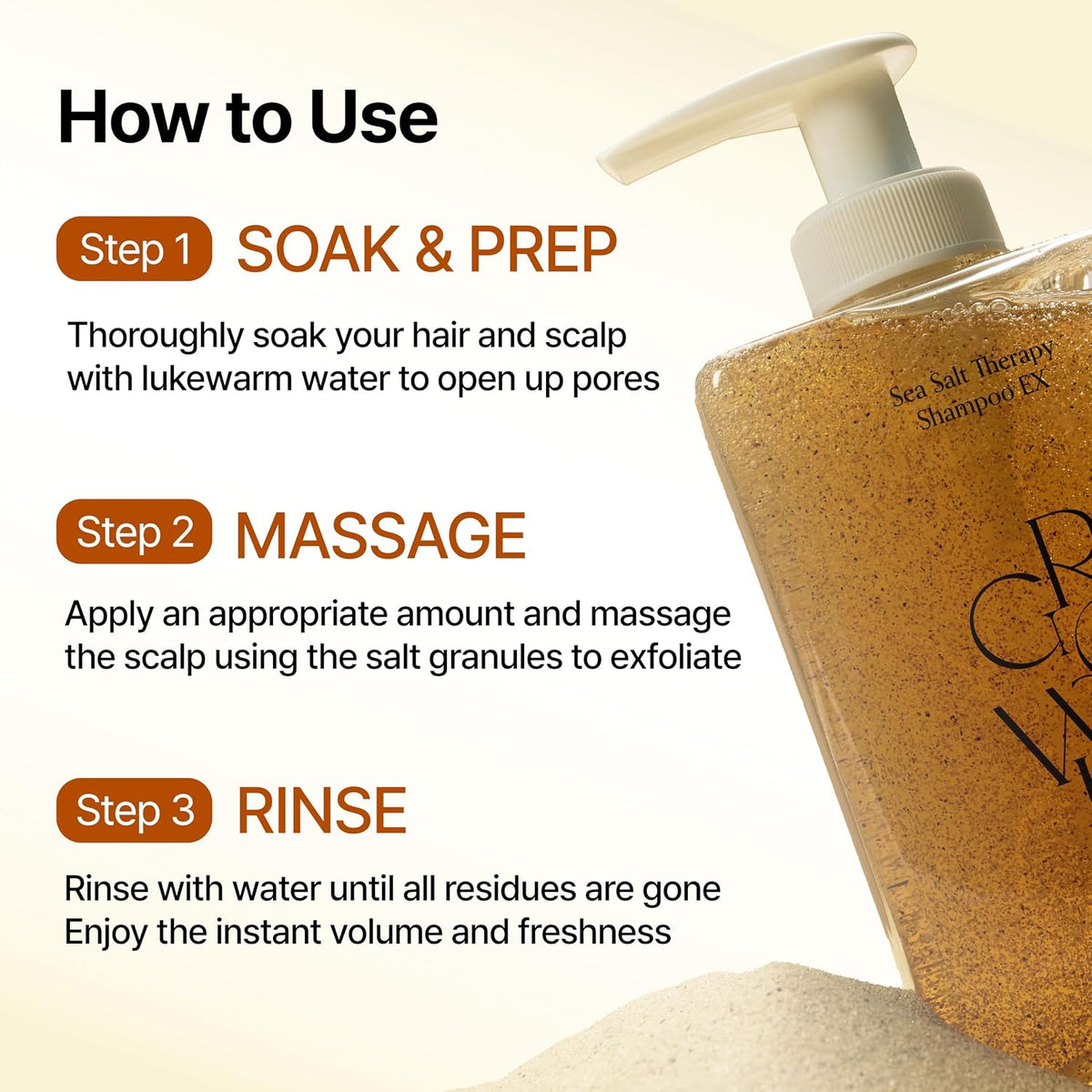 GROWUS Sea Salt Therapy Shampoo 500g
