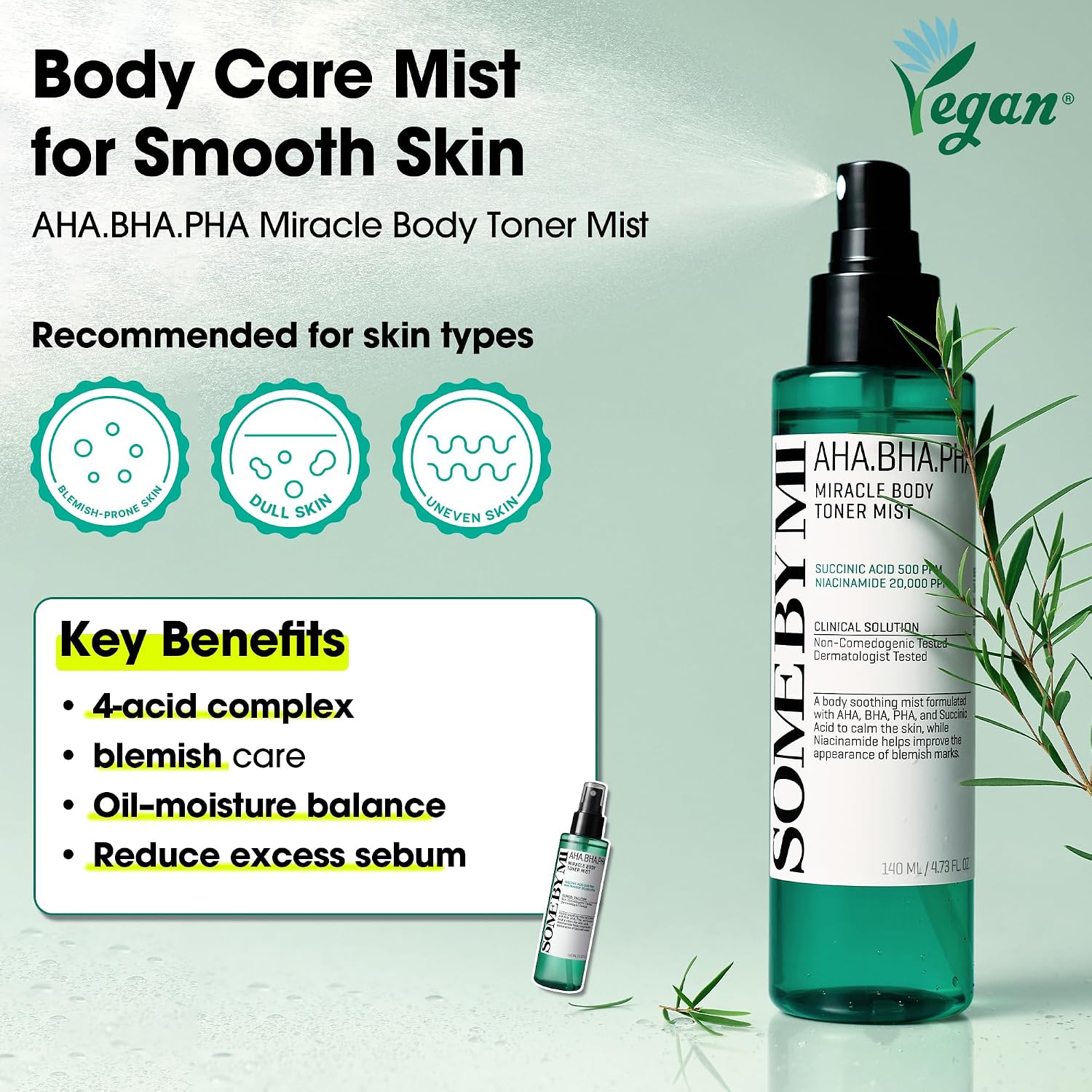 SOME BY MI AHA.BHA.PHA Miracle Body Toner Mist 140ml