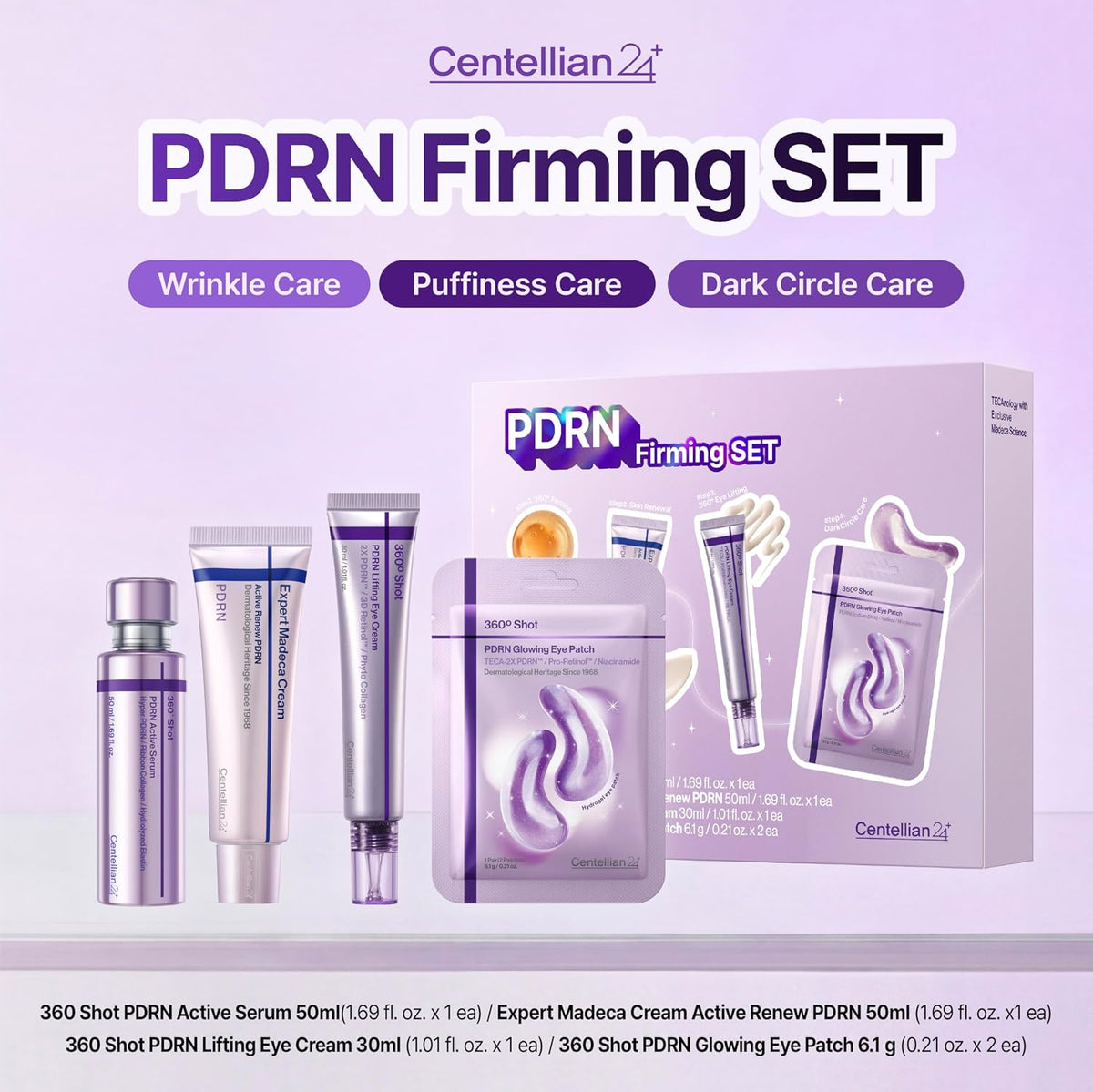 CENTELLIAN24 PDRN Bundle Set (Serum + Cream + Eye Cream + Eye Patches)
