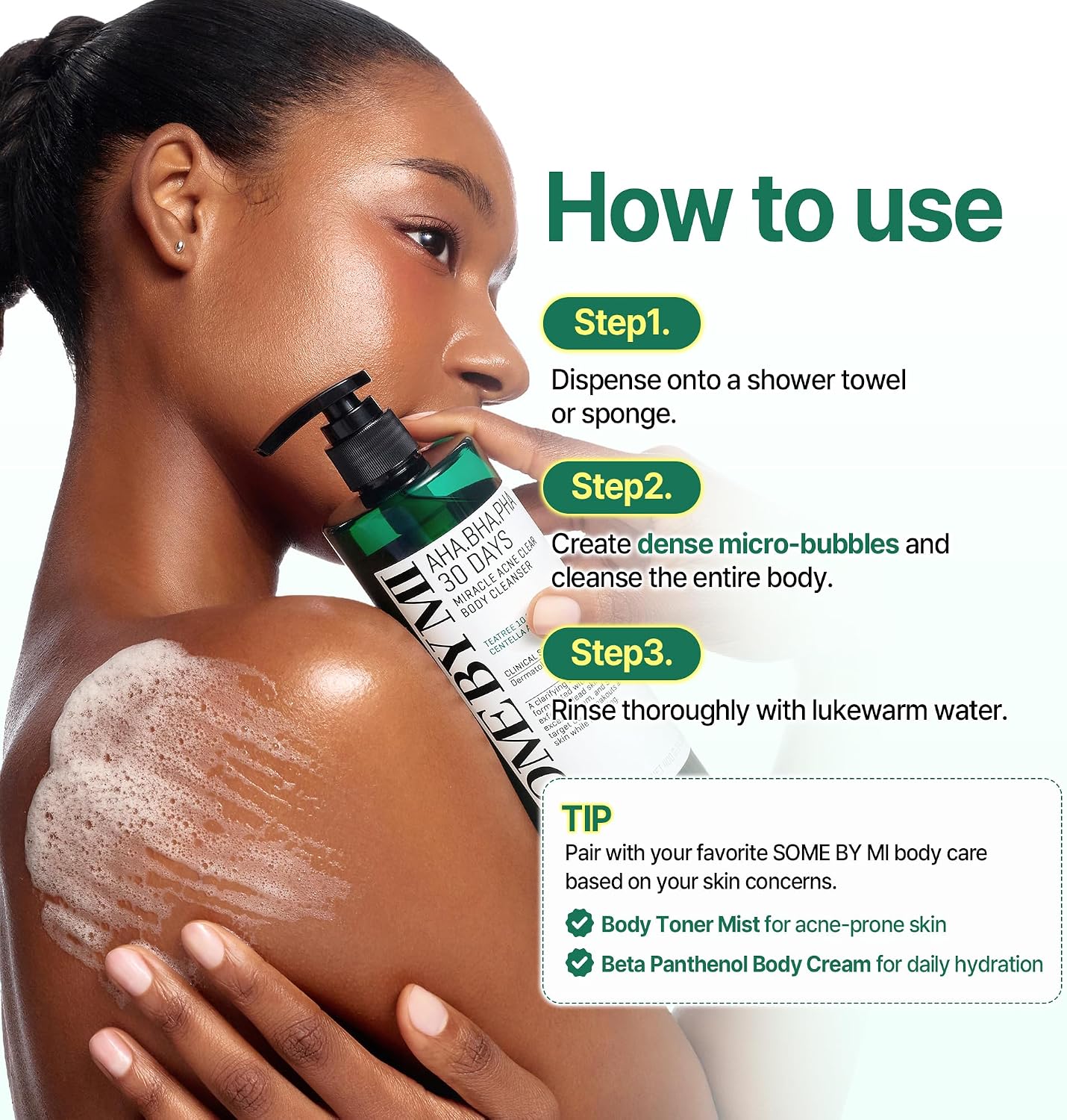SOME BY MI AHA.BHA.PHA 30 Days Miracle clear body cleanser 400g